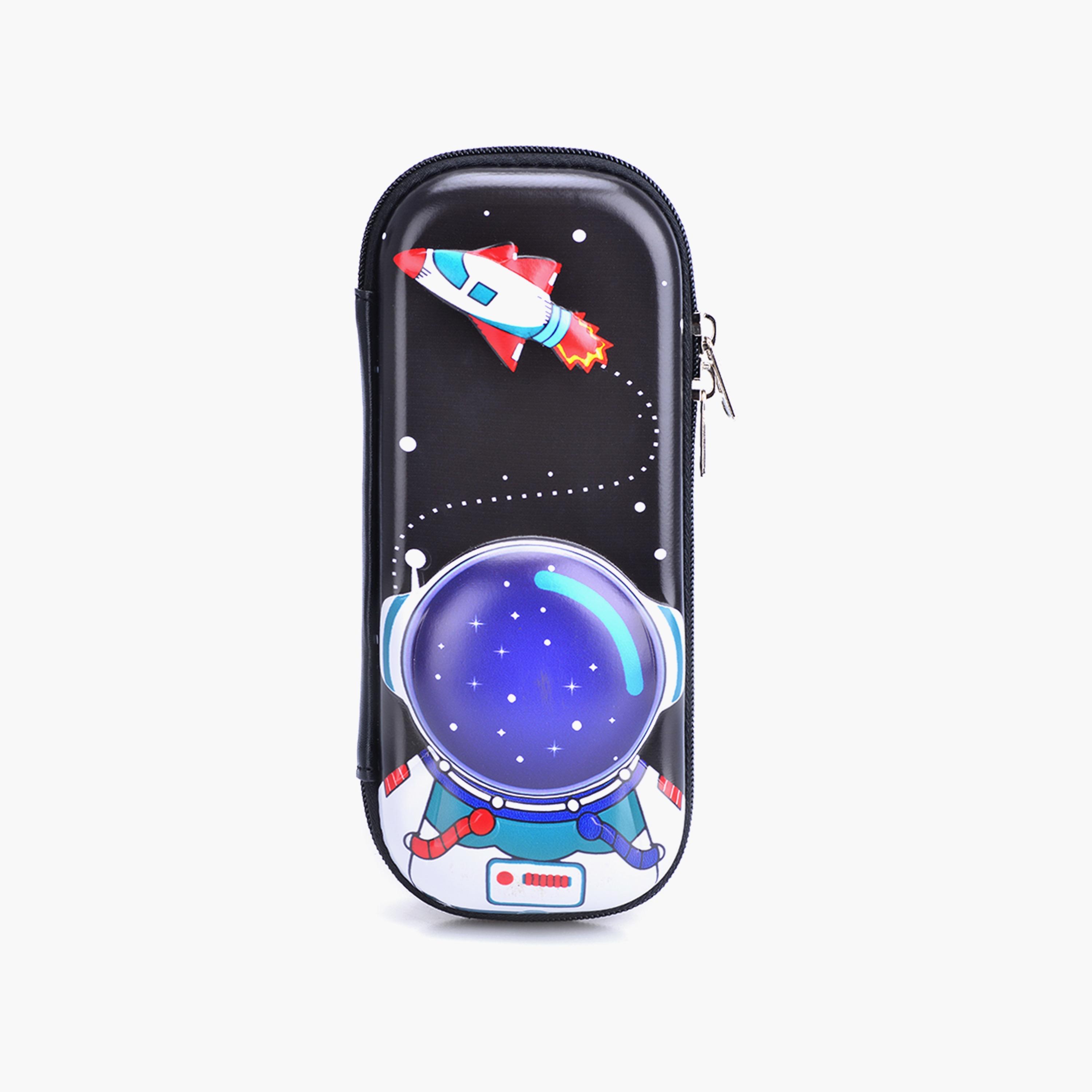 Eazy Kids 3D Pencil Case Astronaut-Black-school-stationery-pencilcases-image-1