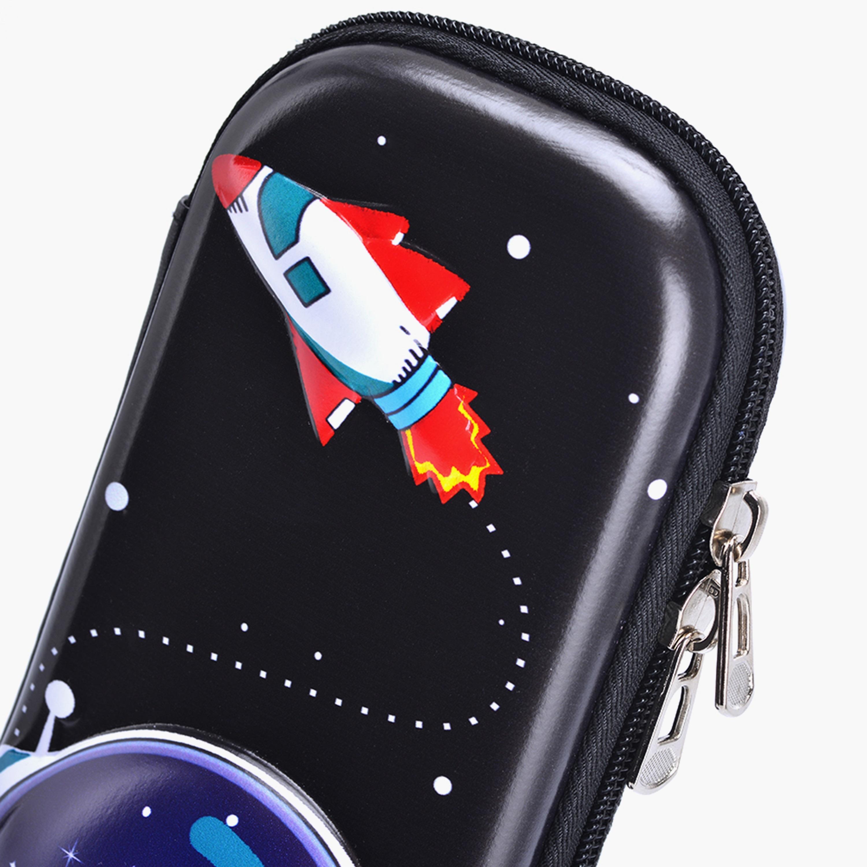 Eazy Kids 3D Pencil Case Astronaut-Black-school-stationery-pencilcases-image-2