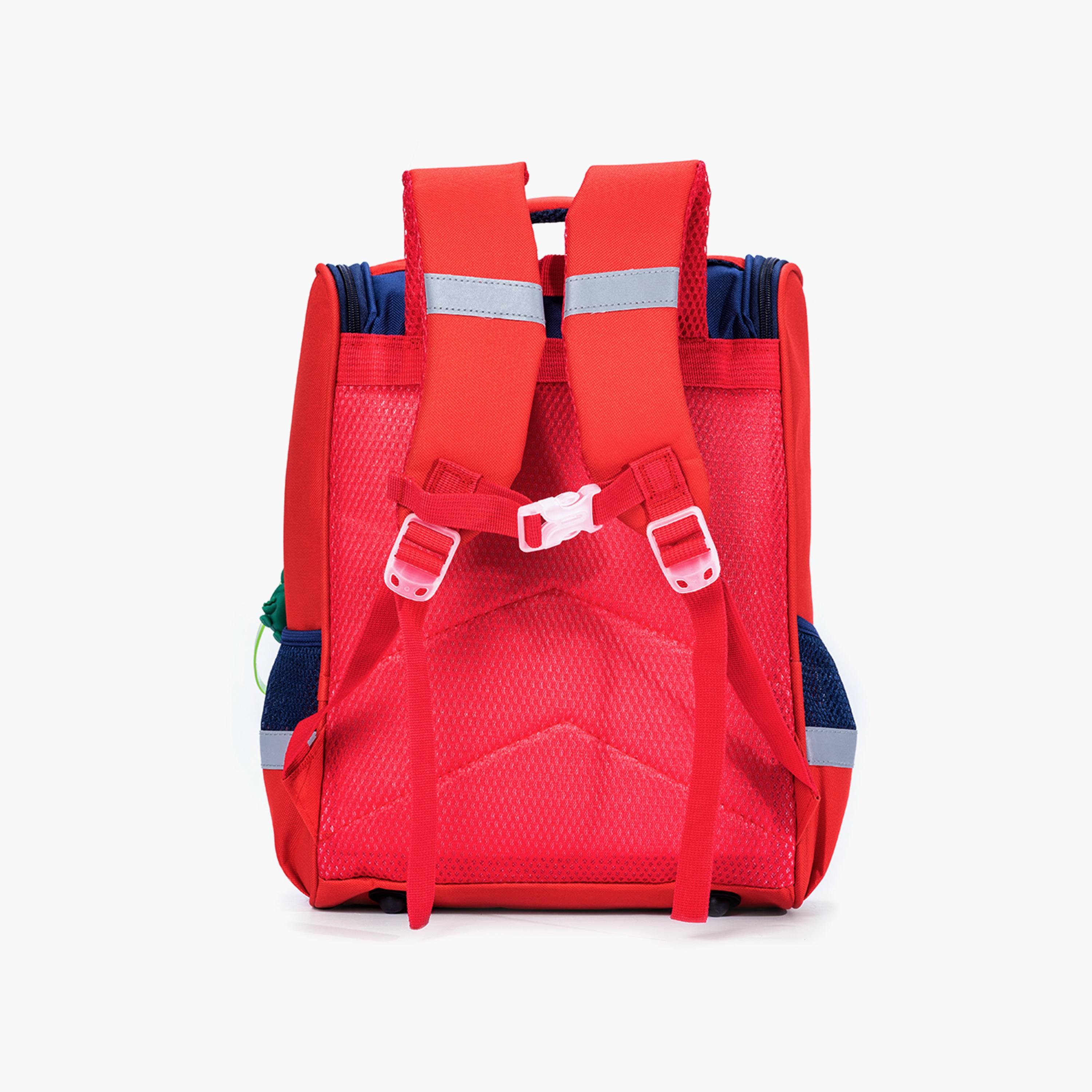 Eazy Kids School Bag Dino In Space - Red-school-bagsandbackpacks-backpacks-image-5