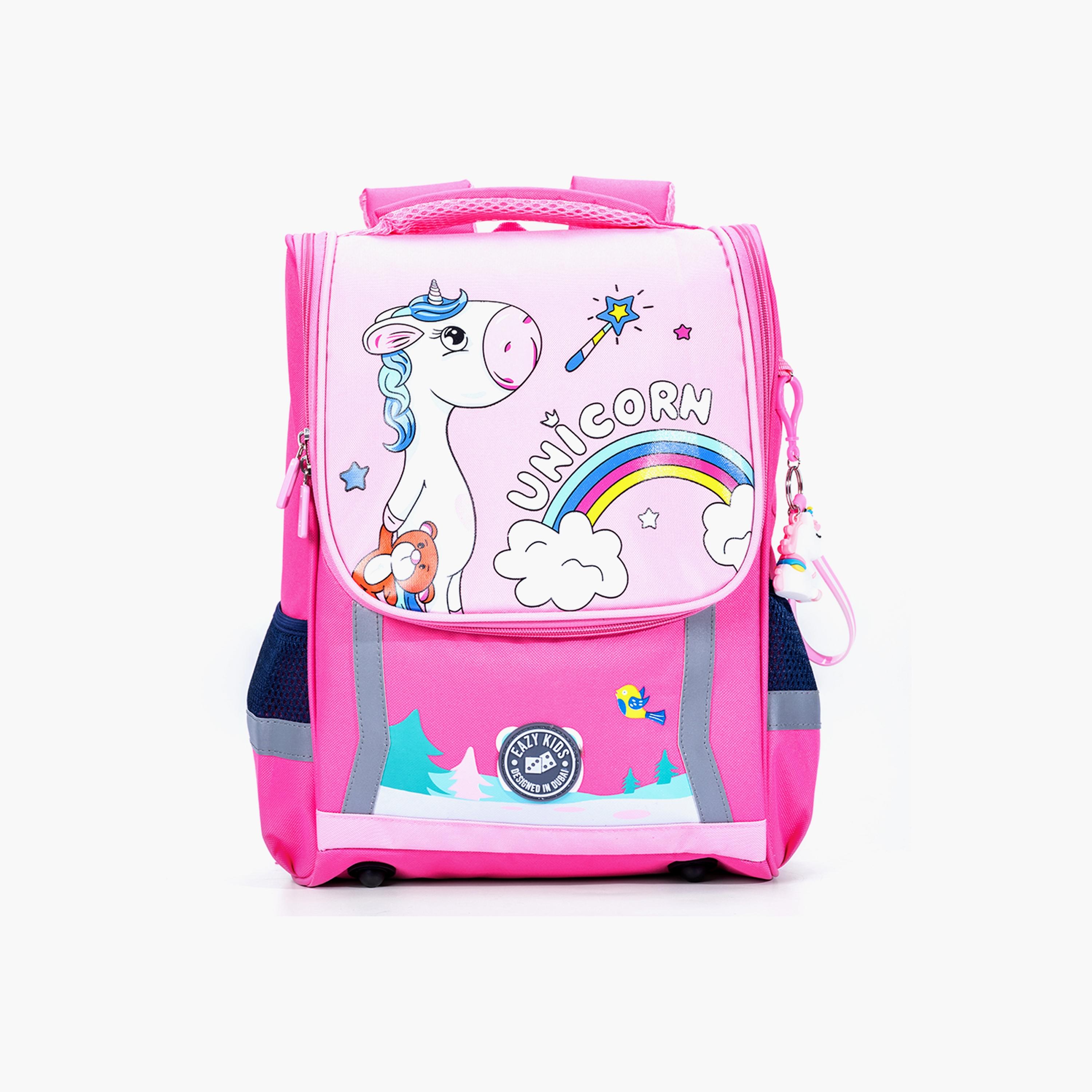 Eazy Kids School Bag Unicorn - Princess Pink-school-bagsandbackpacks-backpacks-image-1