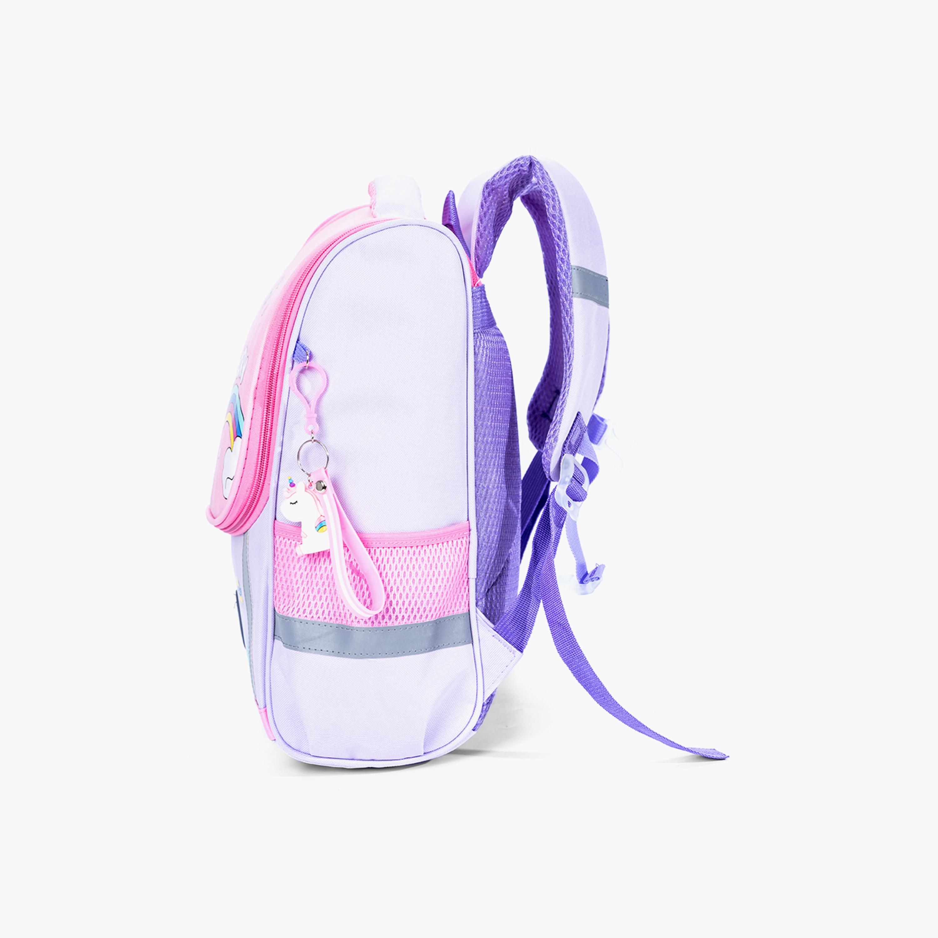 حقيبة وحيد القرن المدرسية من إيزي كيدز - بنفسجي + وردي-school-bagsandbackpacks-backpacks-image-4
