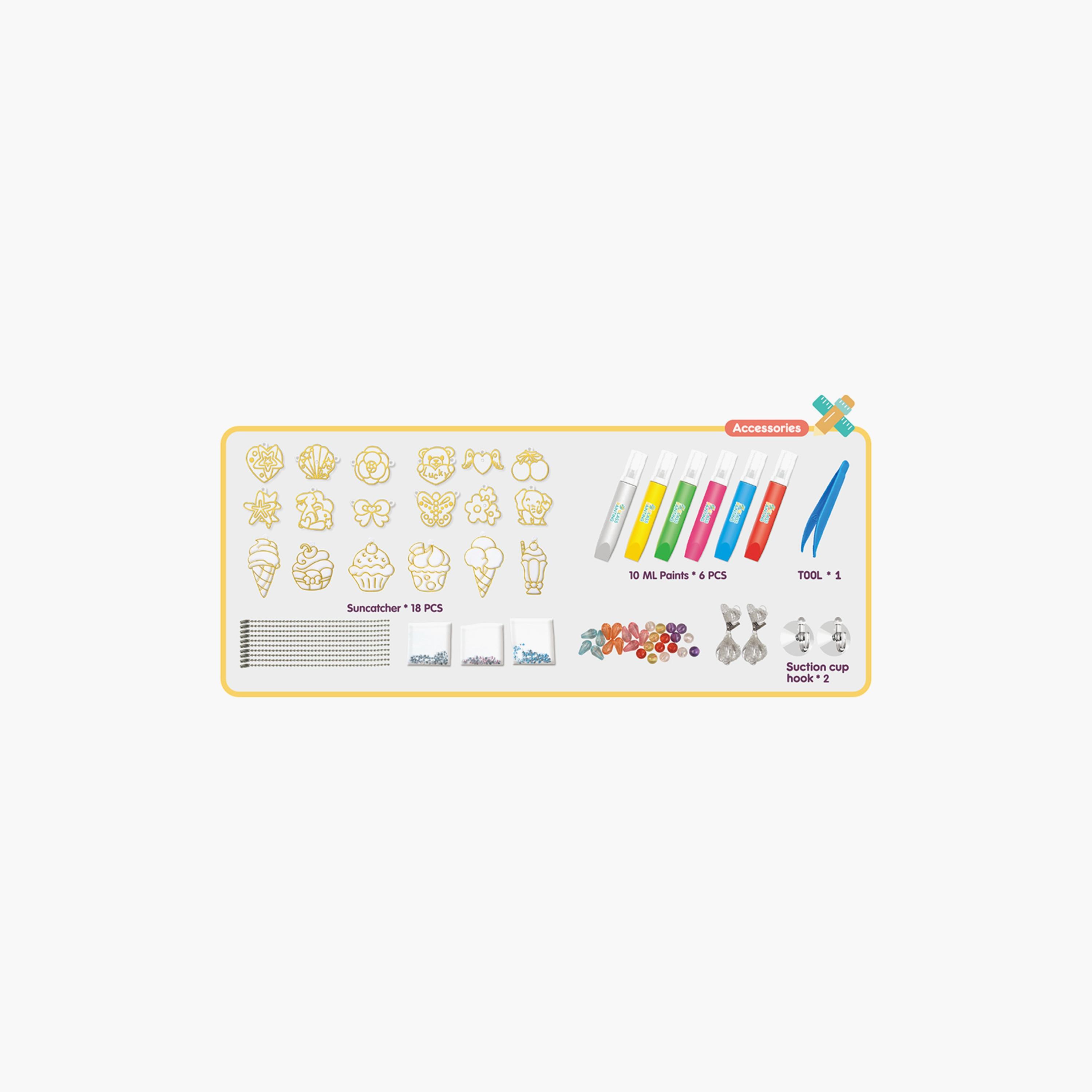 Eazy Kids Diy Kids Art & Craft Crystal Pendant Making & Coloring Set XL- Dessert-school-artsandcrafts-image-2