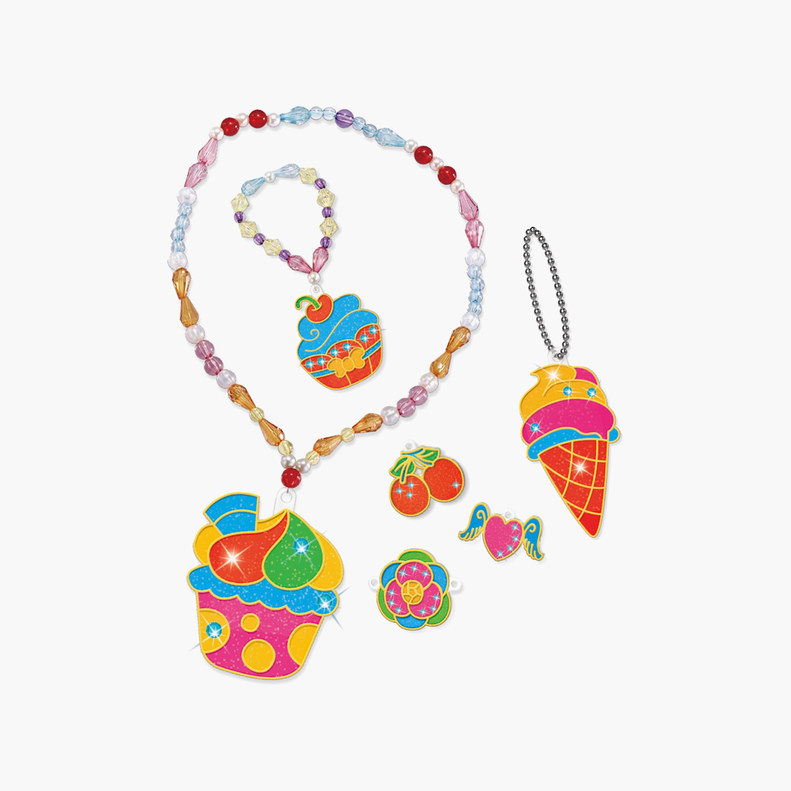 Eazy Kids Diy Kids Art & Craft Crystal Pendant Making & Coloring Set XL- Dessert-school-artsandcrafts-image-3
