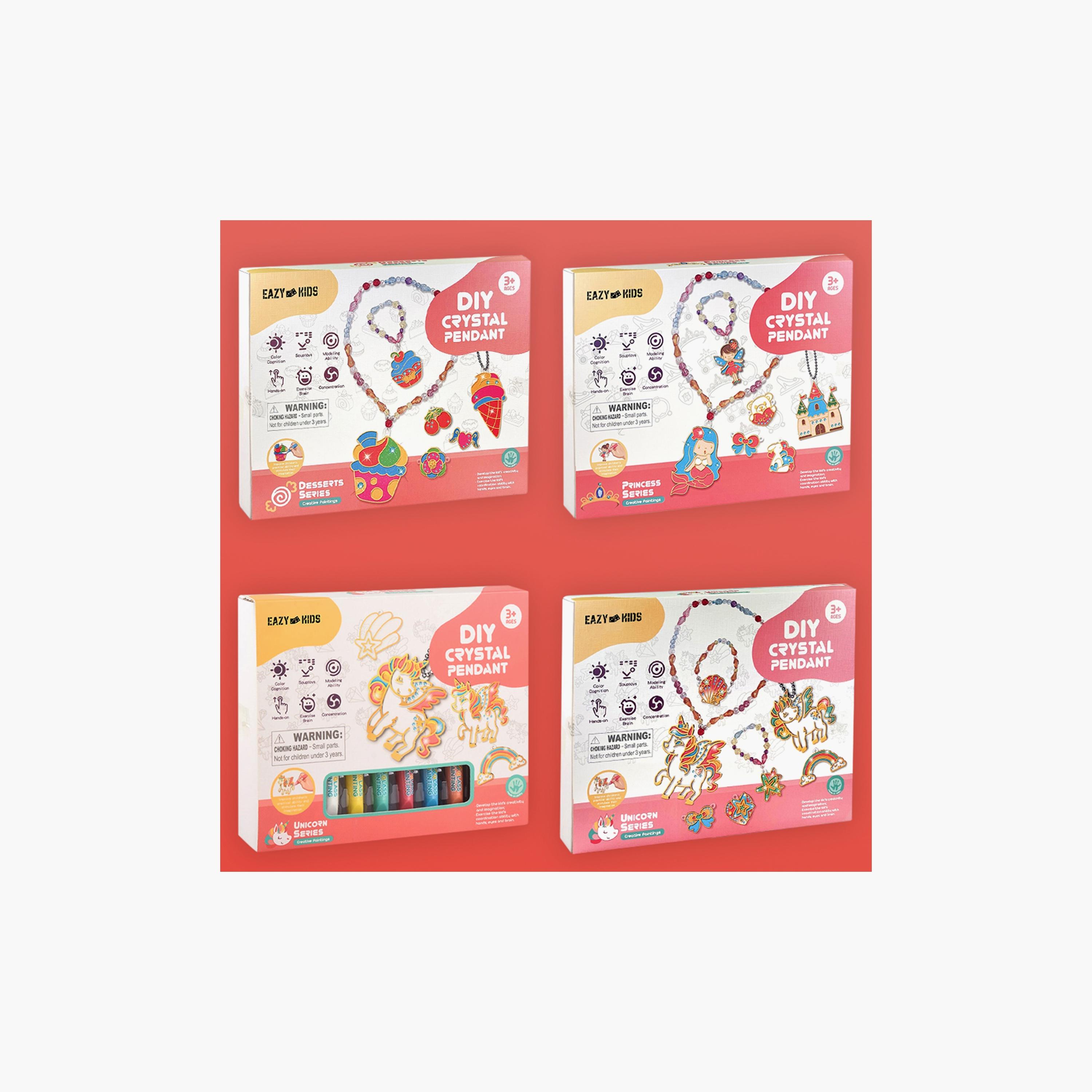 Eazy Kids Diy Kids Art & Craft Crystal Pendant Making & Coloring Set XL- Dessert-school-artsandcrafts-image-5