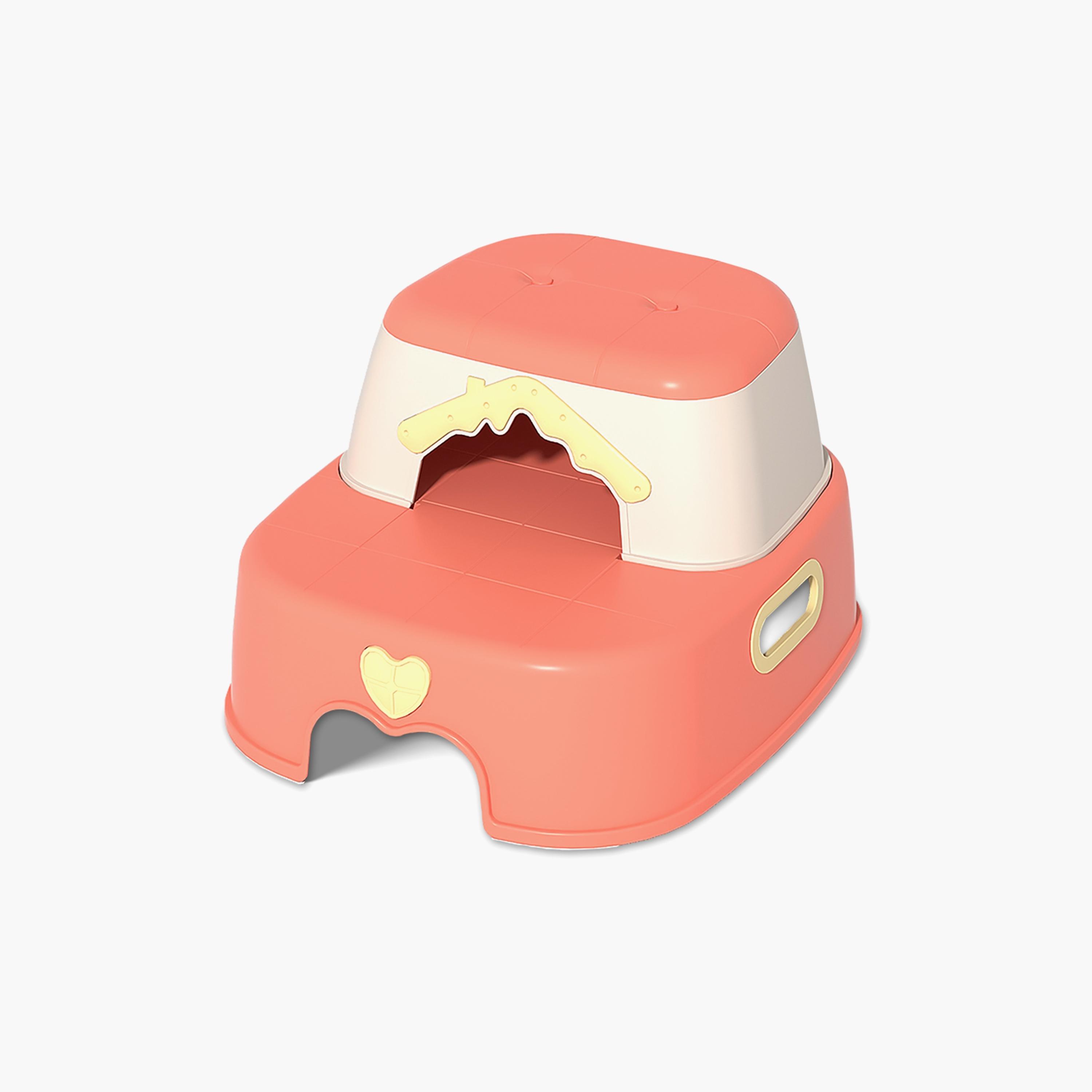 Eazy Kids 2-In-1 Step Stool-Pink-baby-diapering-pottytraining-image-1