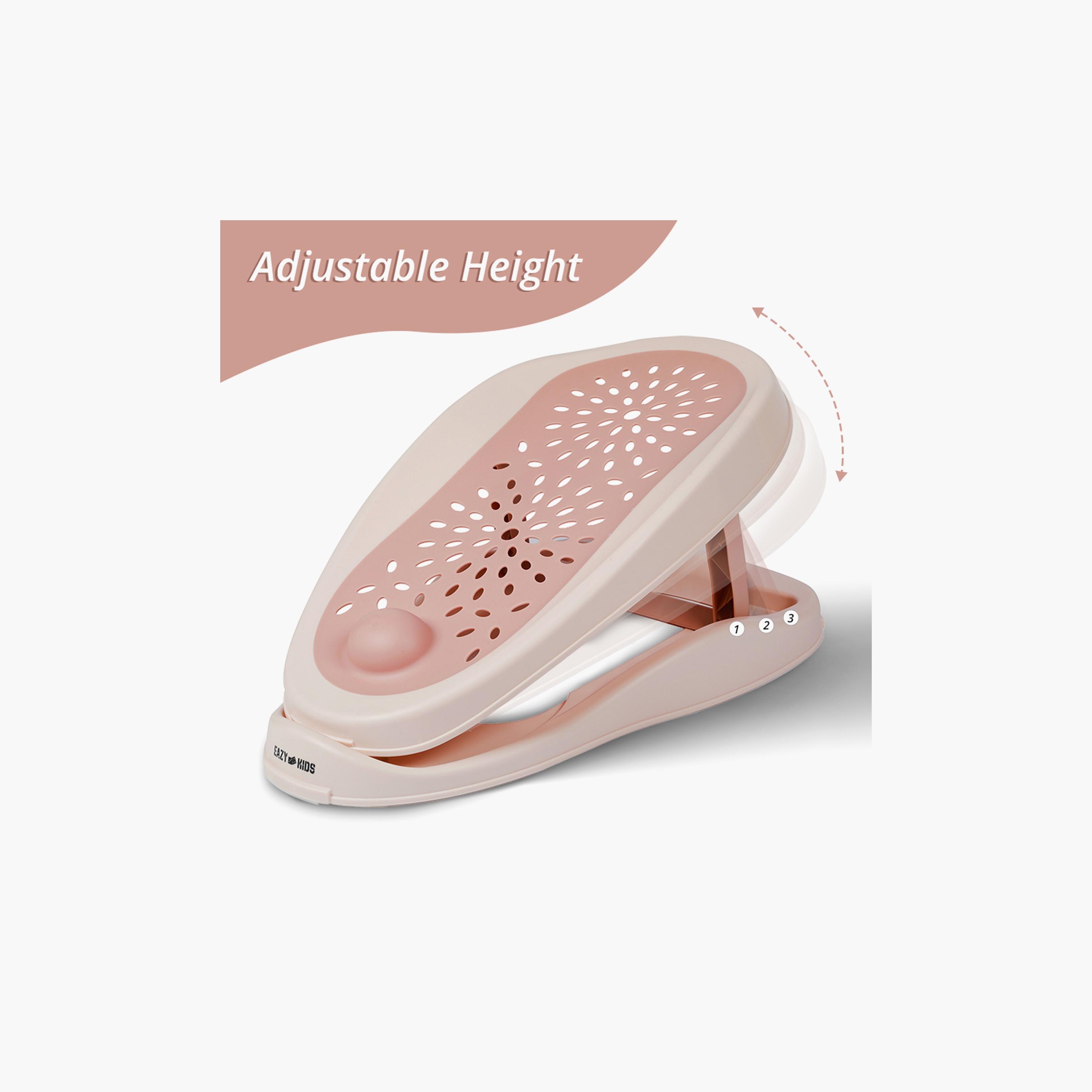 مستحضر دعم الأستحمام الناعم من إيزي كيدز ذو الثلاث مراحل - وردي-baby-bathandcare-bathtubs-image-3
