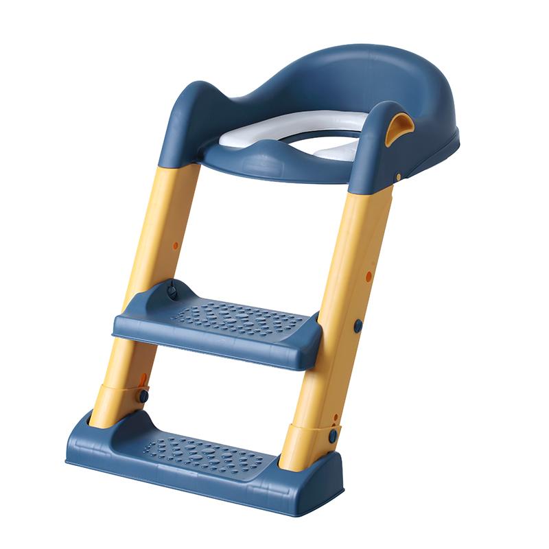 Eazy Kids Step Stool Foldable Potty Trainer Seat- Blue-baby-diapering-pottytraining-image-1