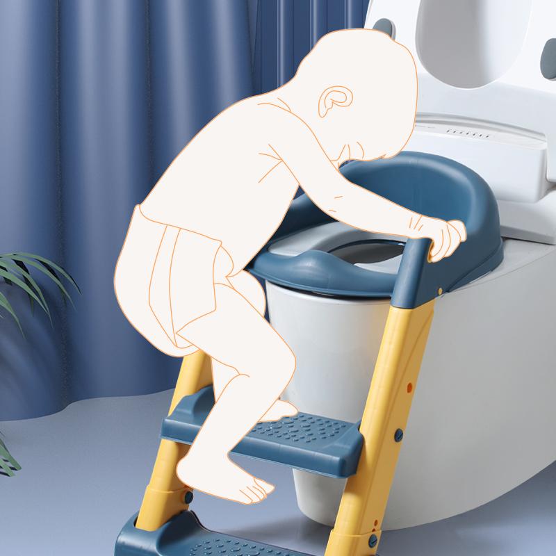 Eazy Kids Step Stool Foldable Potty Trainer Seat- Blue-baby-diapering-pottytraining-image-8