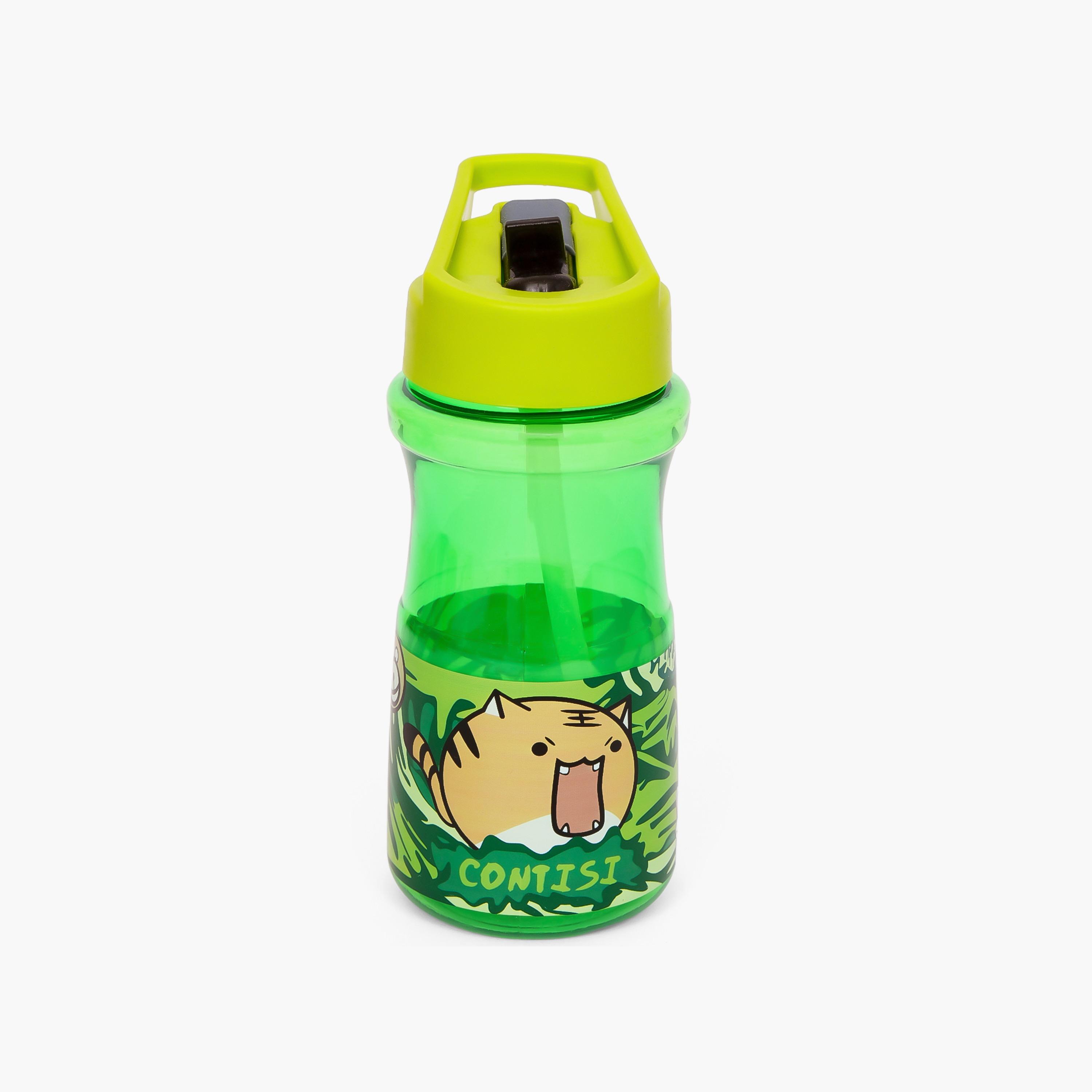 Eazy Kids Water Bottle 500 ML Wt Straw - Green-school-waterbottles-image-2