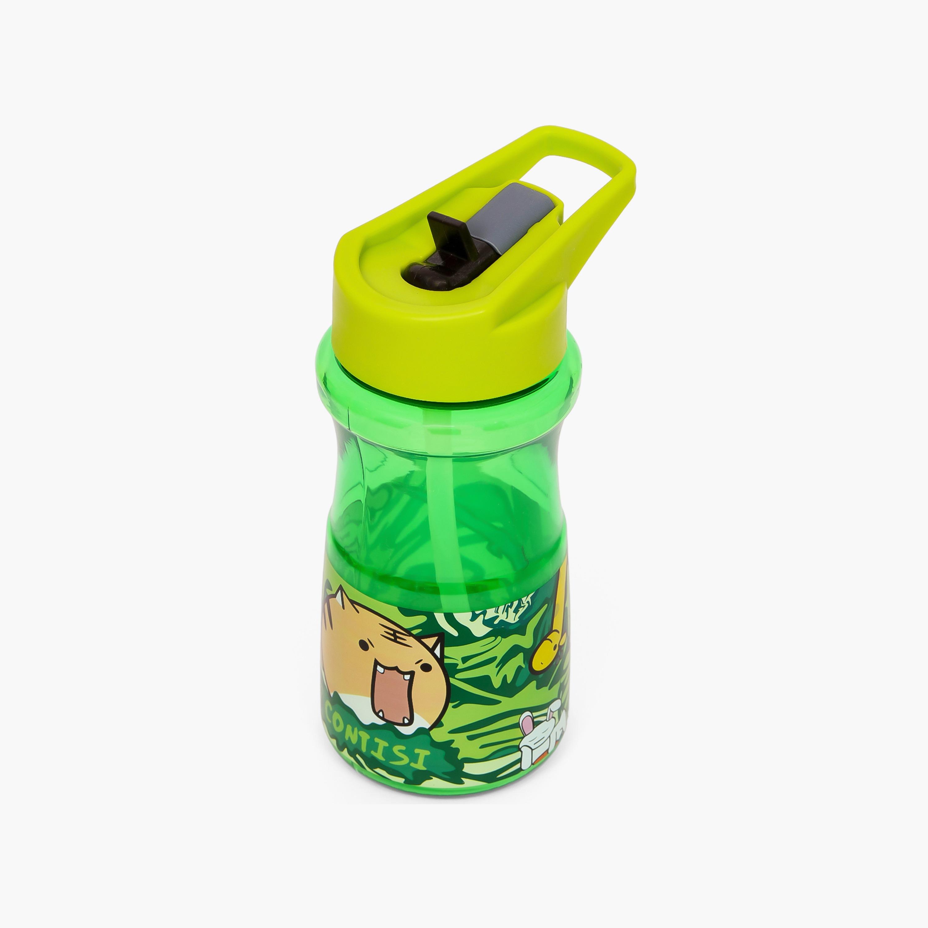 Eazy Kids Water Bottle 500 ML Wt Straw - Green-school-waterbottles-image-3