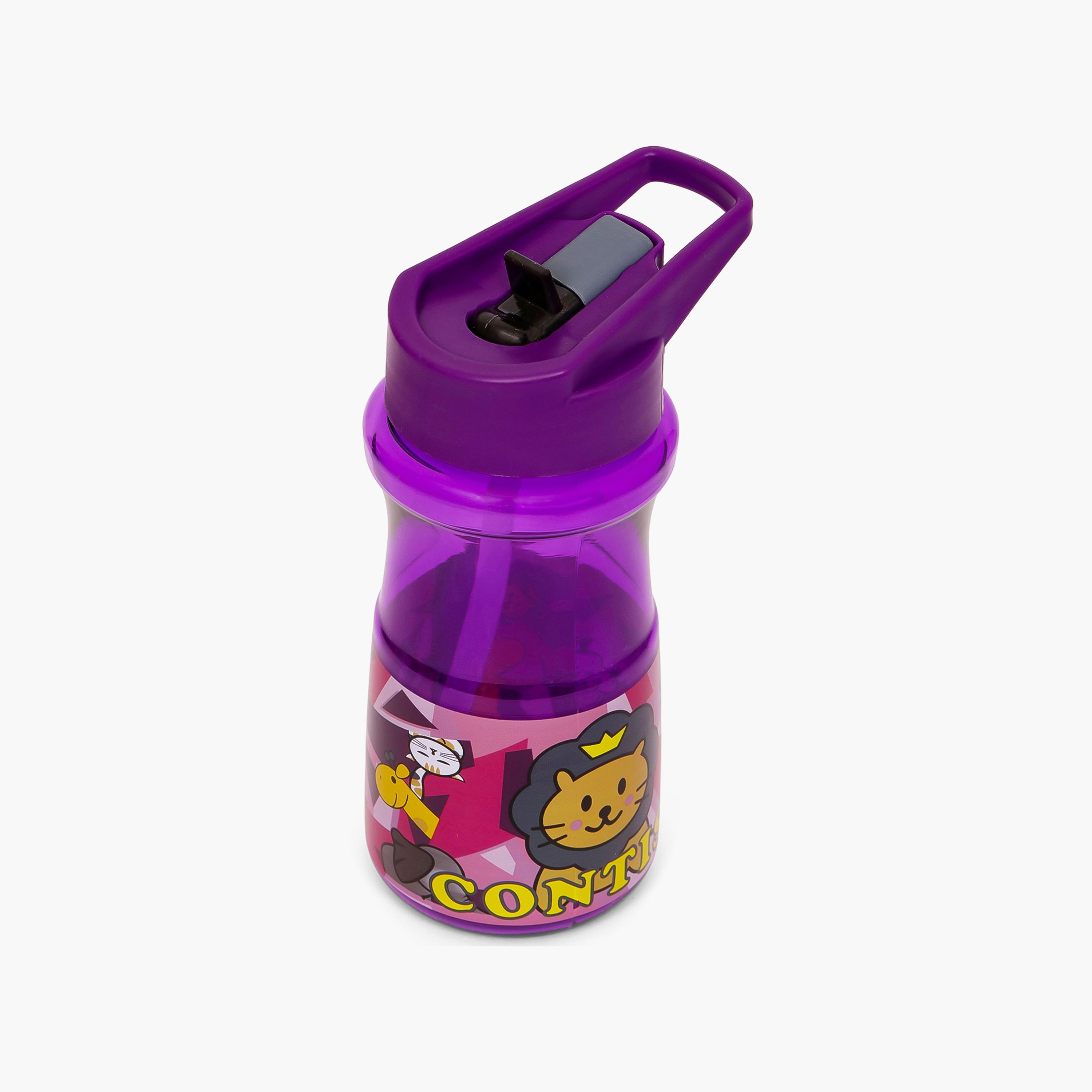 Eazy Kids Water Bottle 500 ML Wt Straw - Purple-school-waterbottles-image-3