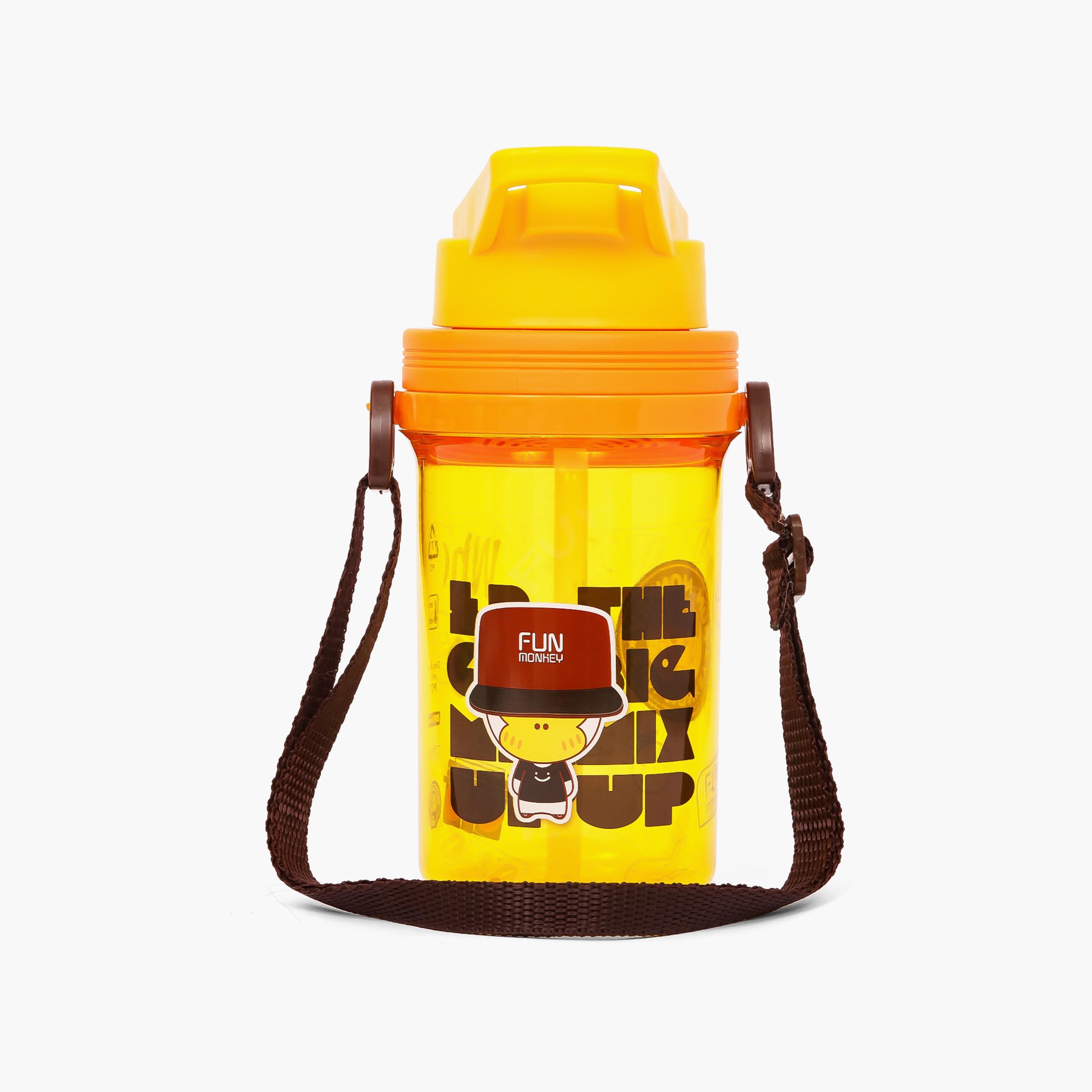 Eazy Kids Water Bottle 500 ML Wt Straw - Yellow-school-waterbottles-image-1