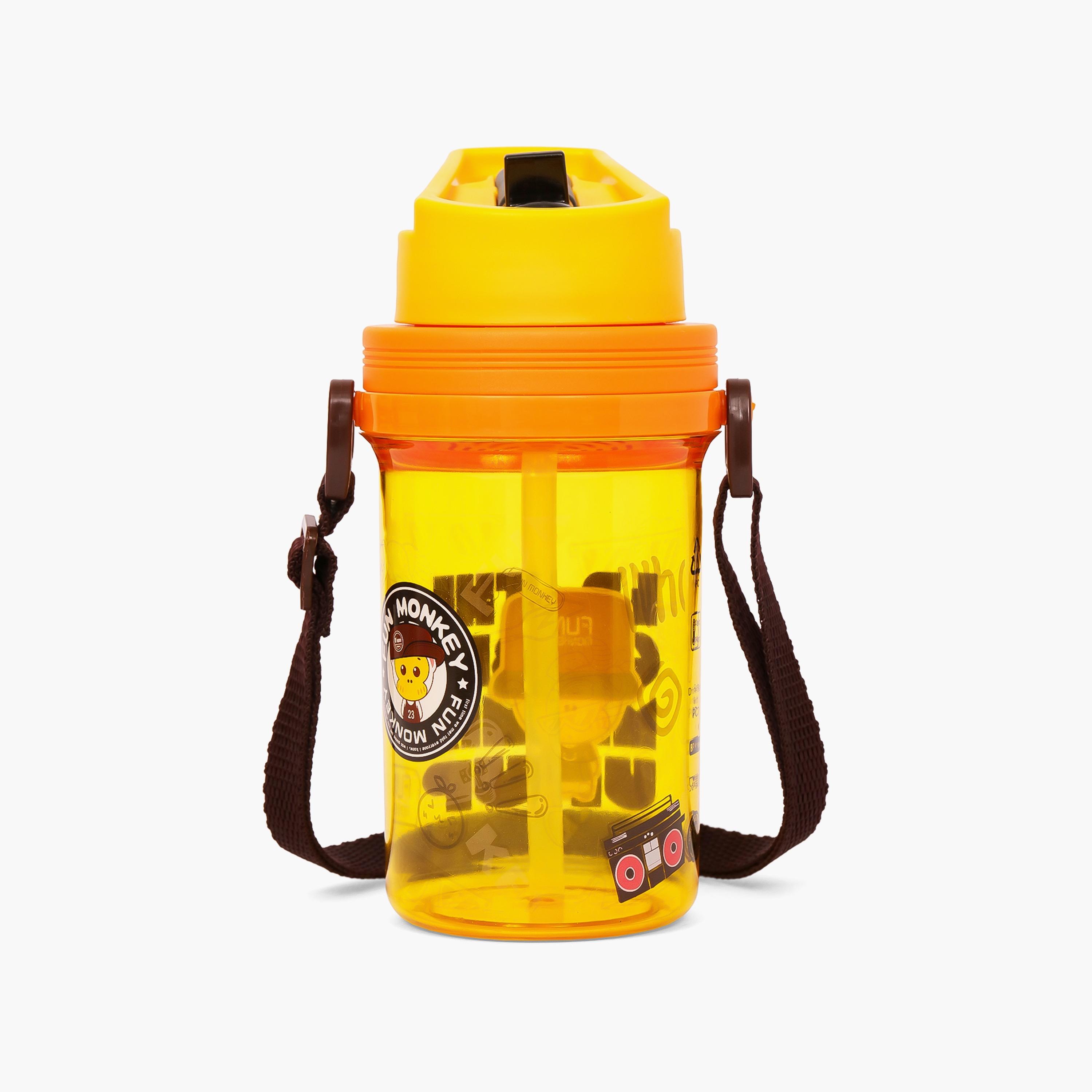 Eazy Kids Water Bottle 500 ML Wt Straw - Yellow-school-waterbottles-image-2