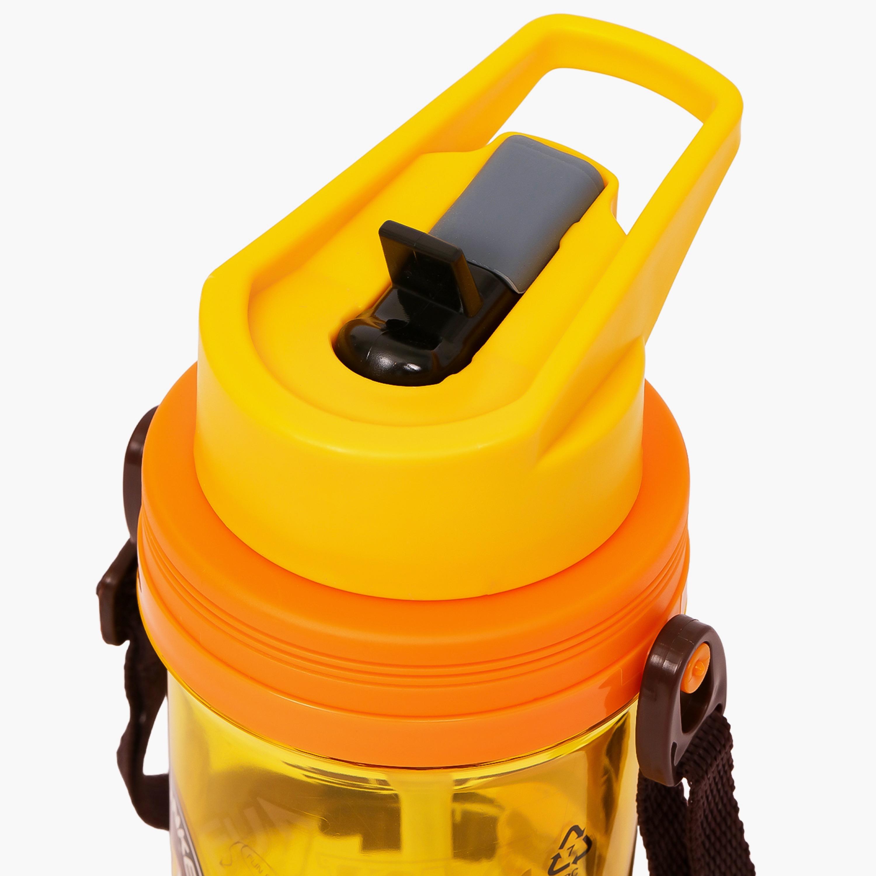 Eazy Kids Water Bottle 500 ML Wt Straw - Yellow-school-waterbottles-image-3