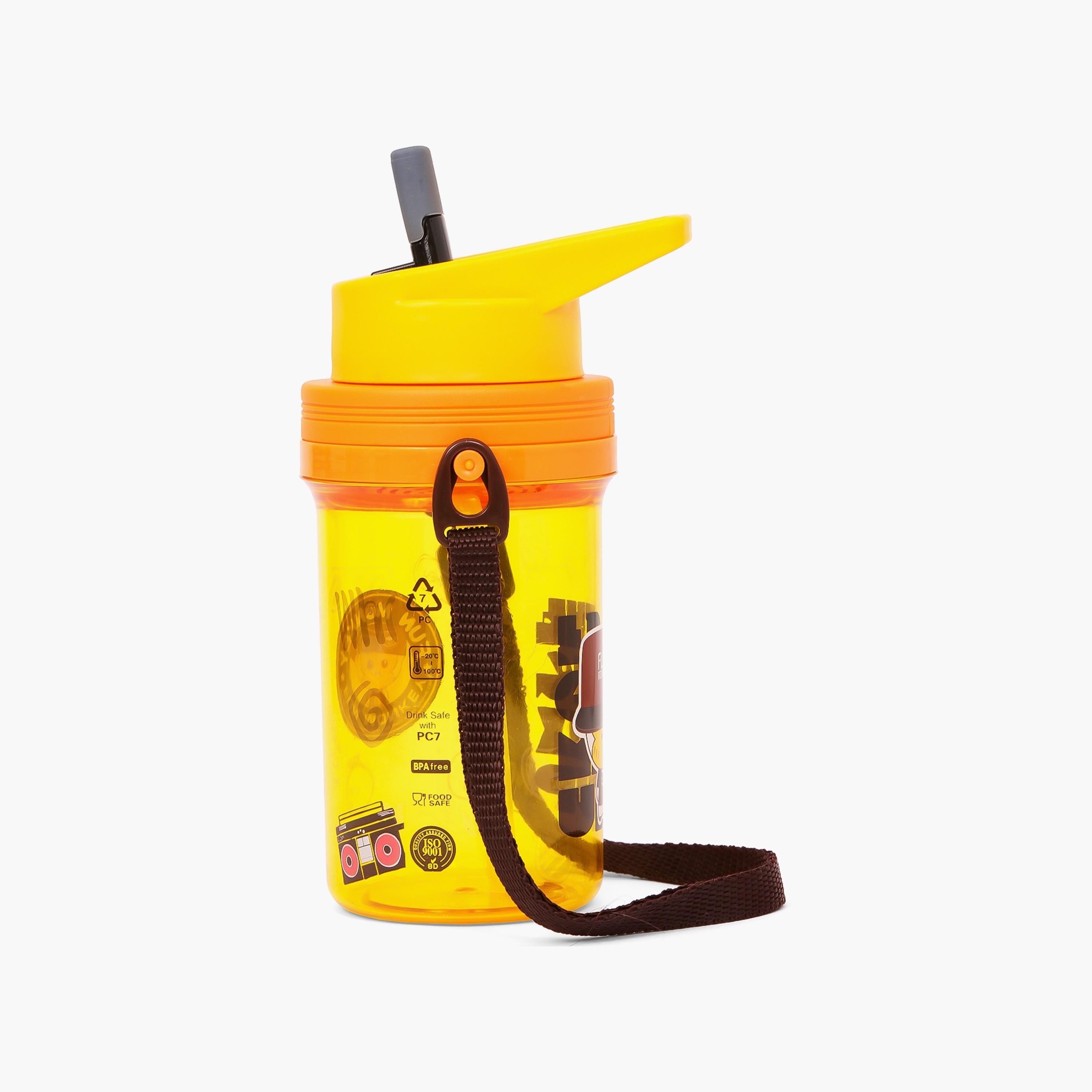 Eazy Kids Water Bottle 500 ML Wt Straw - Yellow-school-waterbottles-image-5