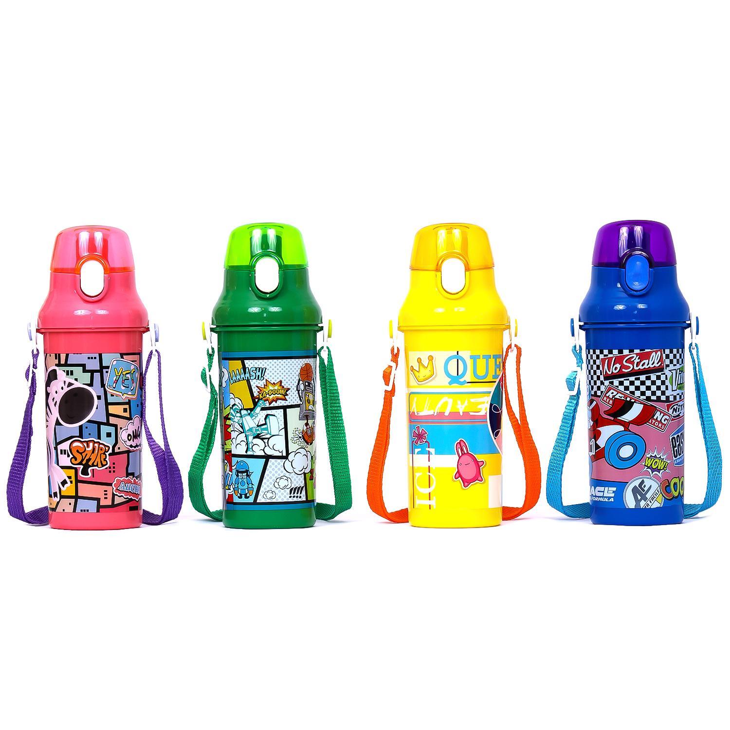 Eazy Kids Water Bottle 600 ML - Green-school-waterbottles-image-5