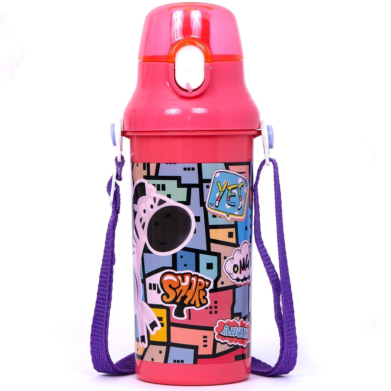 زجاجة مياه إيزي كيدز 600 مل - وردي-school-waterbottles-image-1