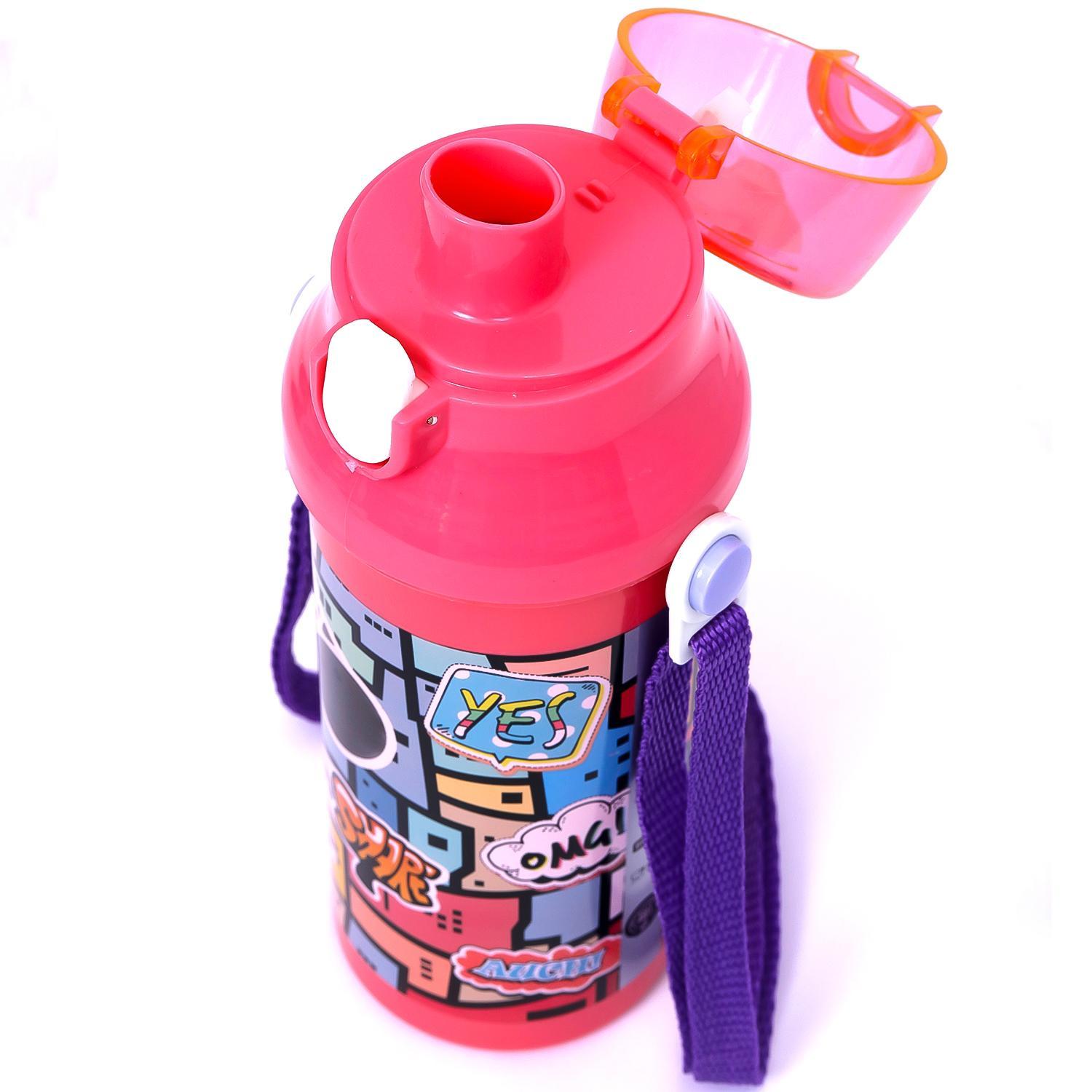 زجاجة مياه إيزي كيدز 600 مل - وردي-school-waterbottles-image-4