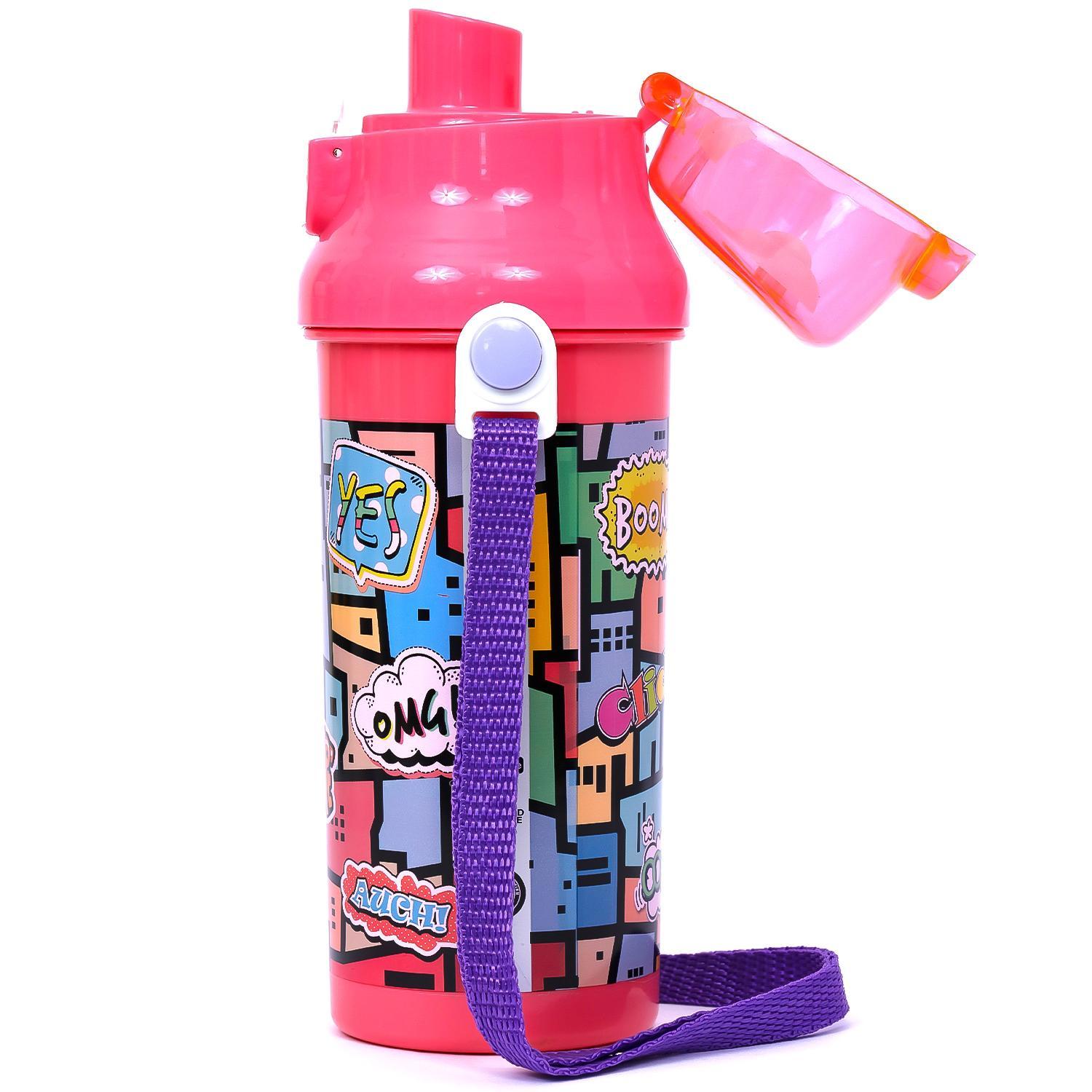 زجاجة مياه إيزي كيدز 600 مل - وردي-school-waterbottles-image-5