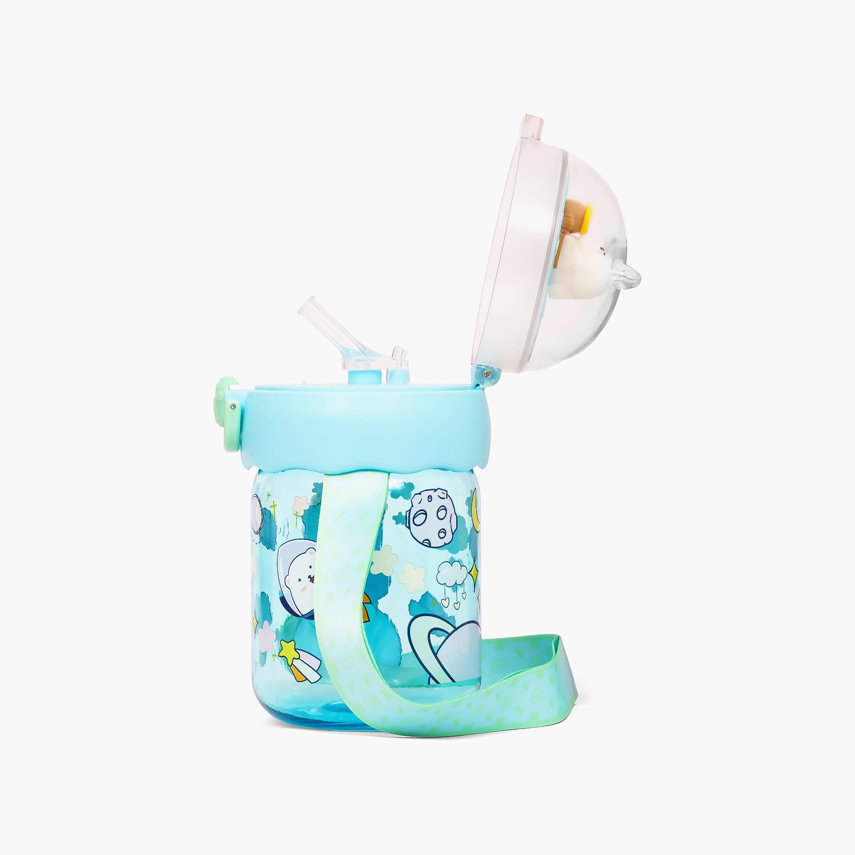 Eazy Kids Water Bottle 580 ML Wt Straw - Green-school-waterbottles-image-4
