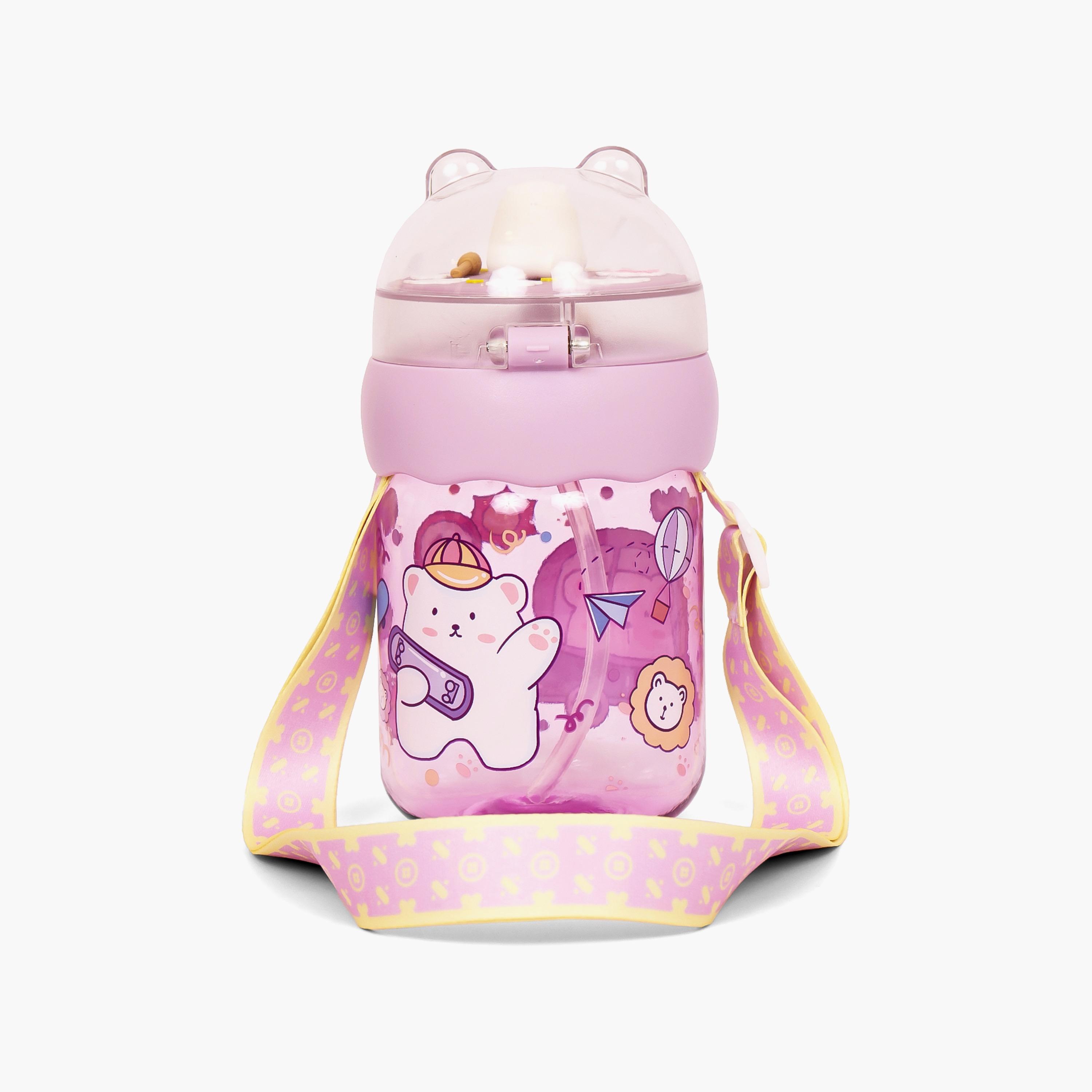 زجاجة مياه بشفاطة إيزي كيدز 580 مل - بنفسجي-school-waterbottles-image-2