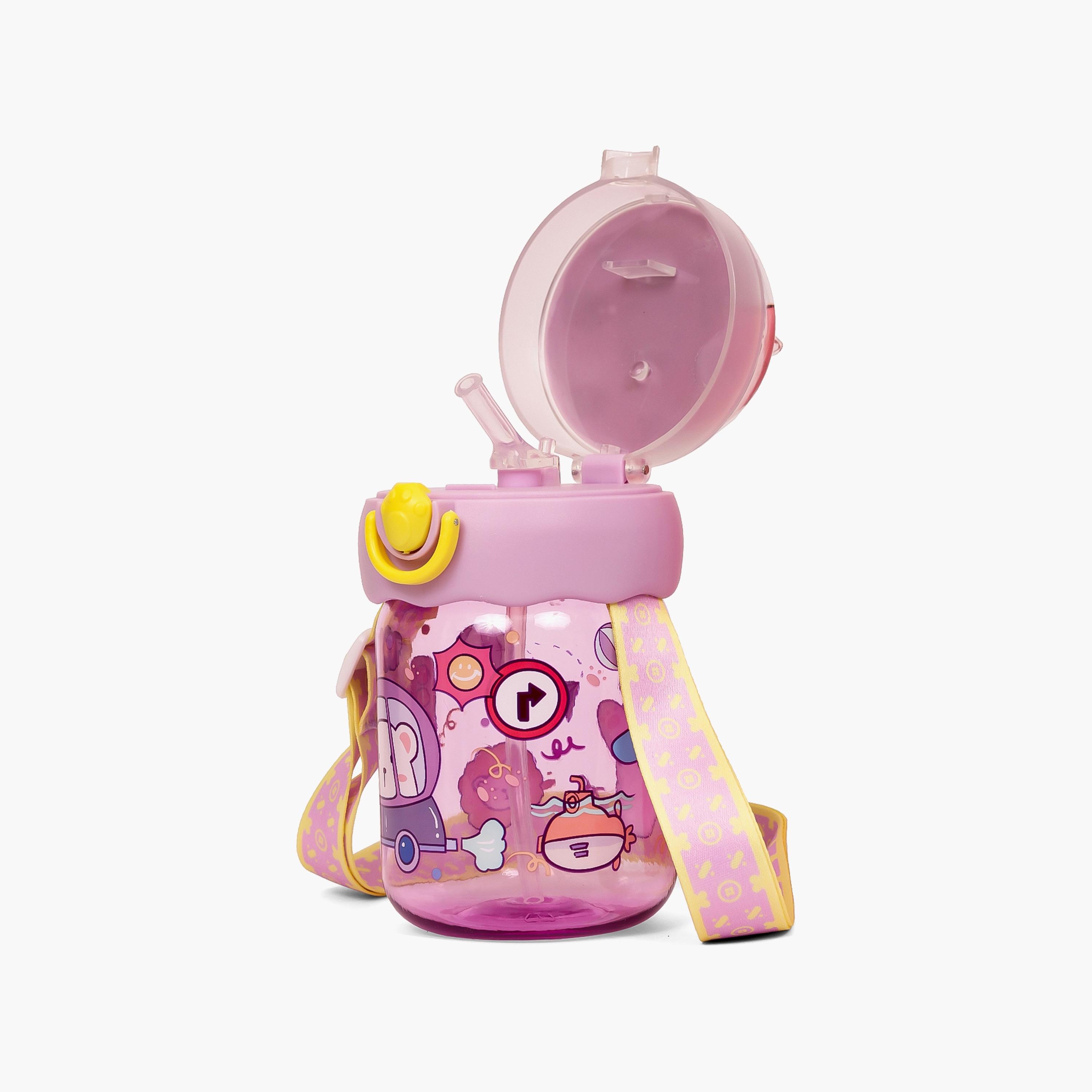 زجاجة مياه بشفاطة إيزي كيدز 580 مل - بنفسجي-school-waterbottles-image-3