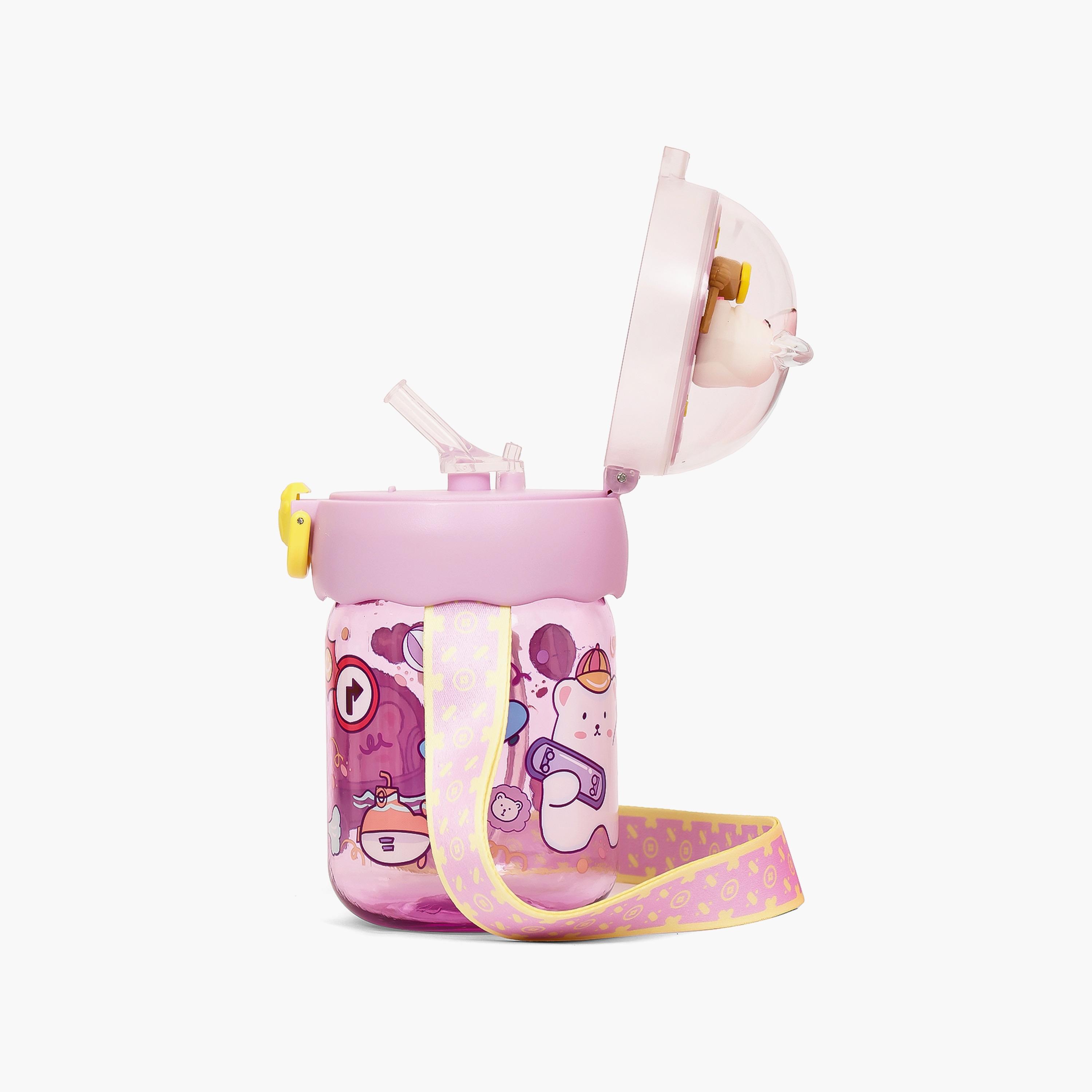 زجاجة مياه بشفاطة إيزي كيدز 580 مل - بنفسجي-school-waterbottles-image-4