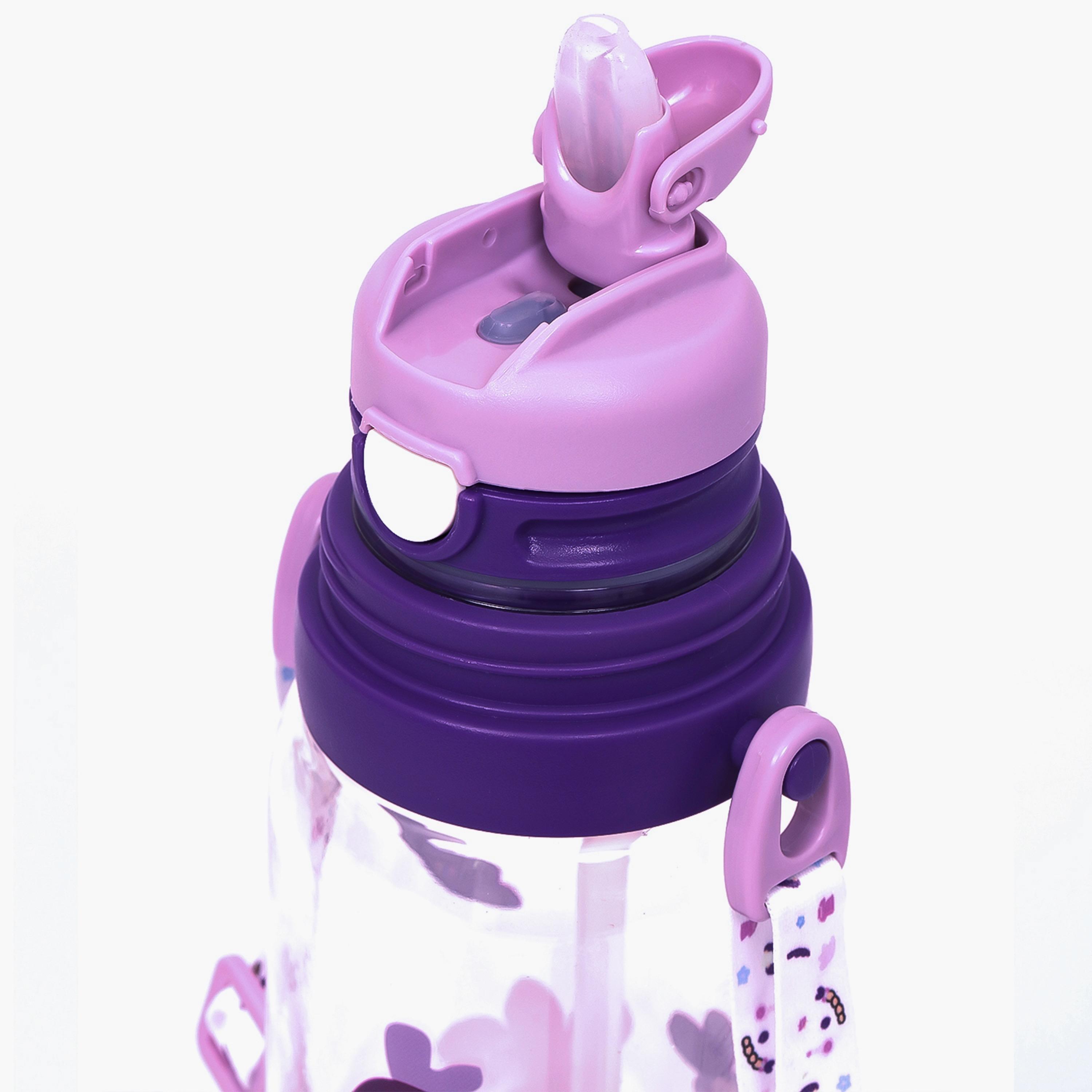 Eazy Kids Water Bottle 600 ML Wt Straw - Purple-school-waterbottles-image-4