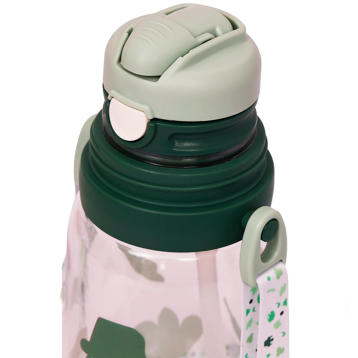 Eazy Kids Water Bottle 600 ML Wt Straw - Green-school-waterbottles-image-3