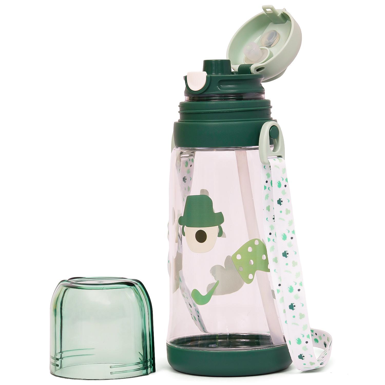 Eazy Kids Water Bottle 600 ML Wt Straw - Green-school-waterbottles-image-5