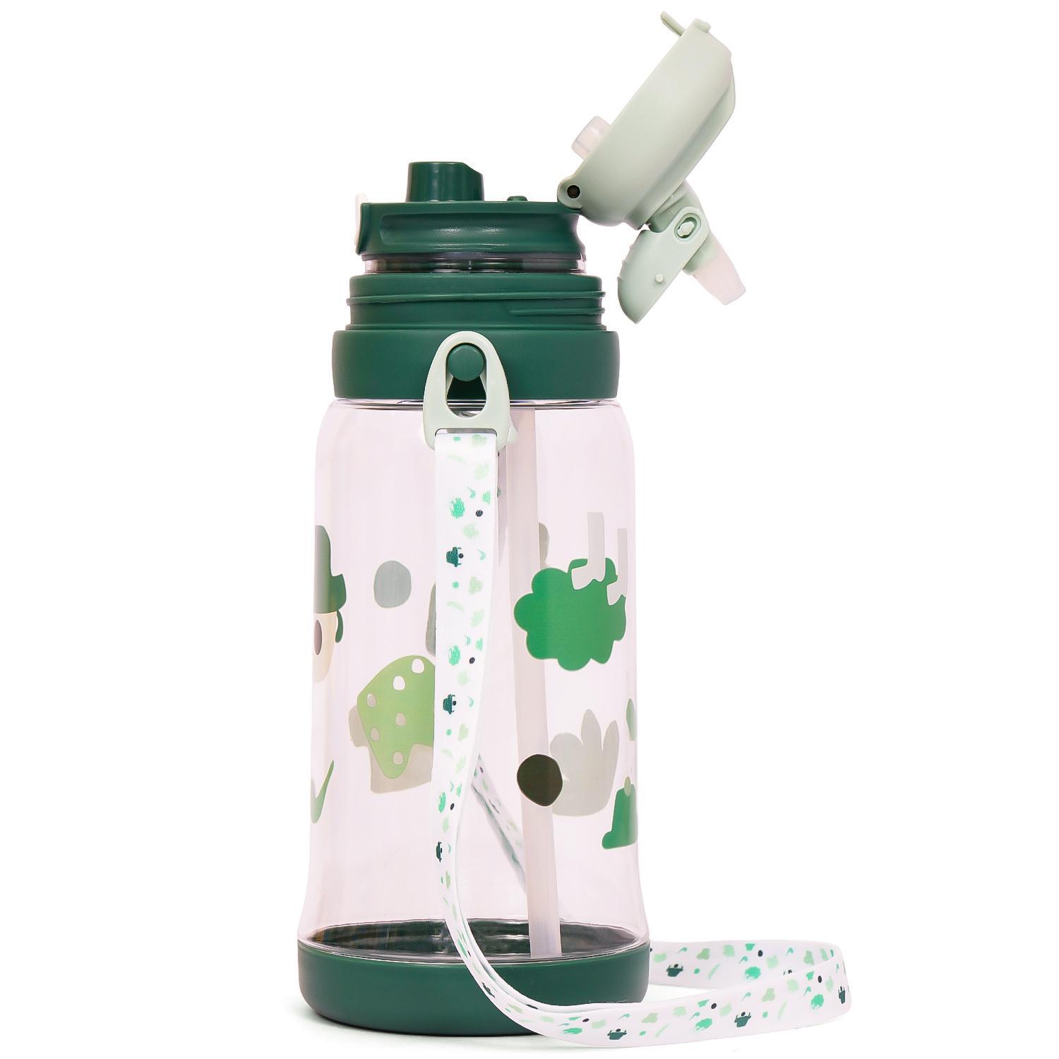 Eazy Kids Water Bottle 600 ML Wt Straw - Green-school-waterbottles-image-6
