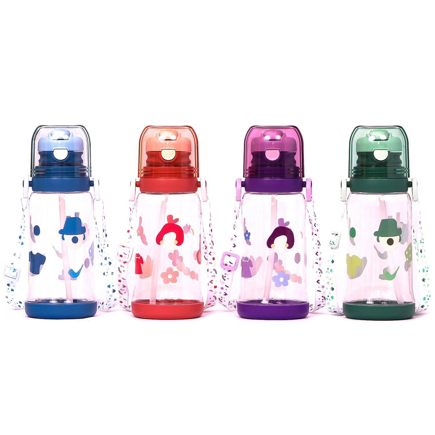 Eazy Kids Water Bottle 600 ML Wt Straw - Green-school-waterbottles-image-7