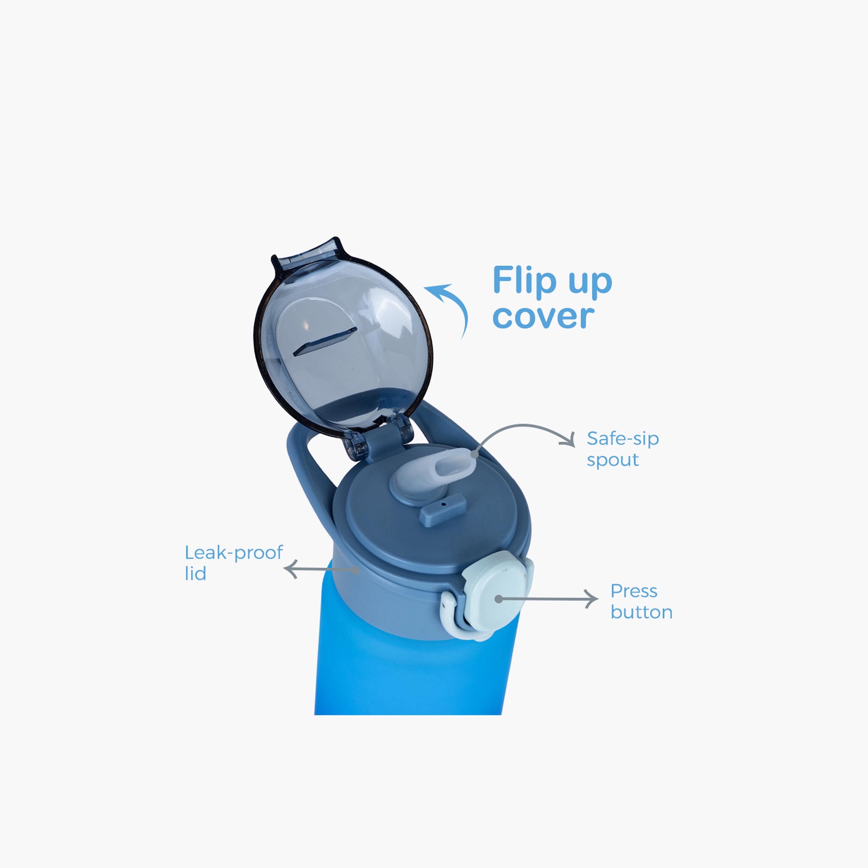 Eazy Kids Water Bottle 500 ML Wt Handle - Blue-school-waterbottles-image-3