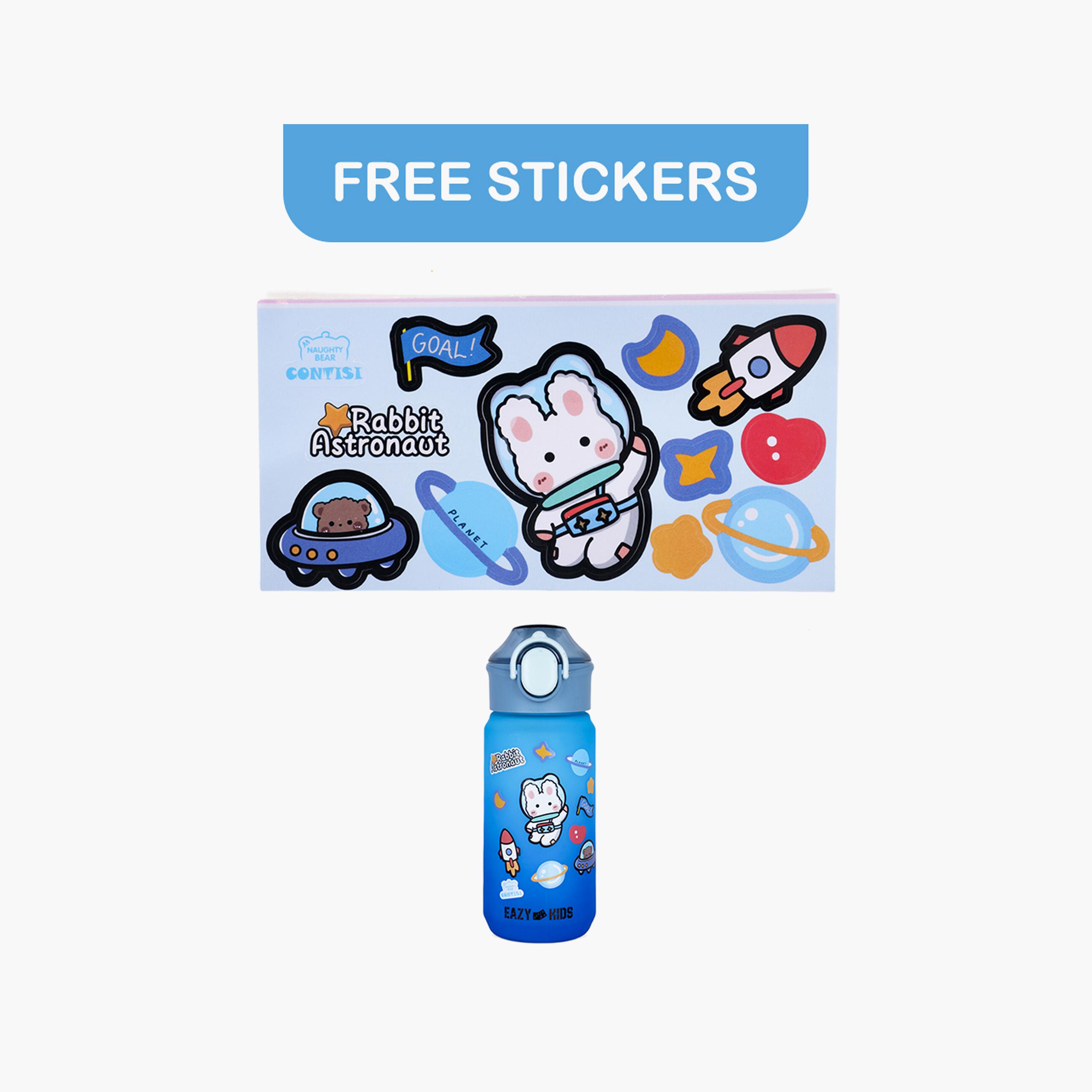 Eazy Kids Water Bottle 500 ML Wt Handle - Blue-school-waterbottles-image-7