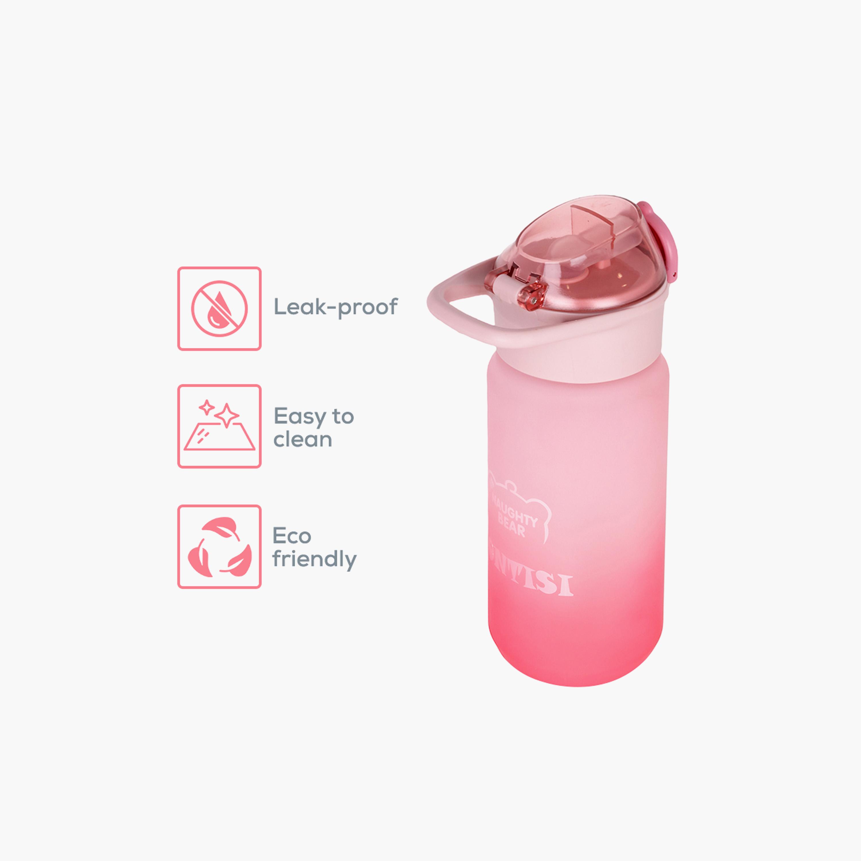 Eazy Kids Water Bottle 500 ML Wt Handle - Pink-school-waterbottles-image-5
