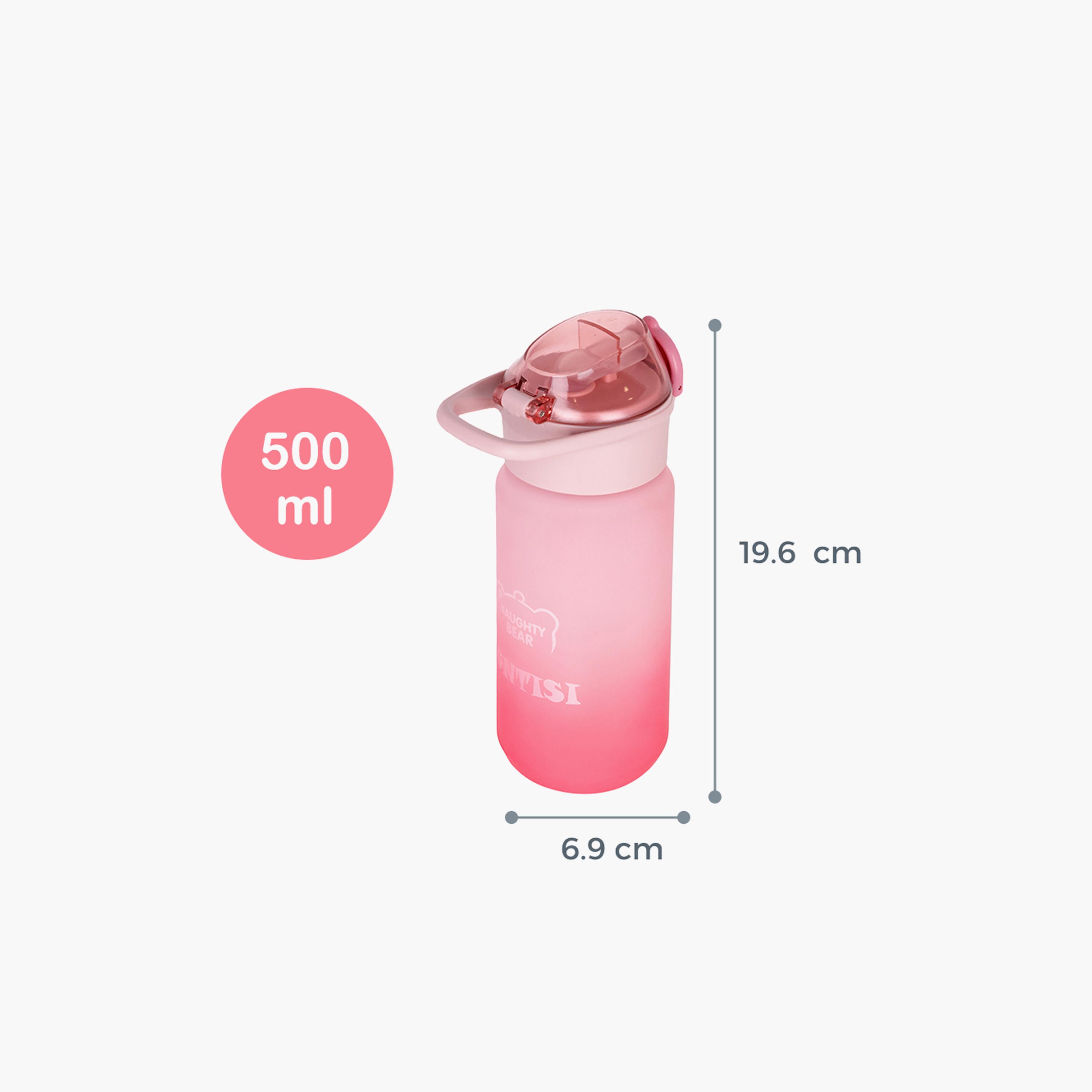 Eazy Kids Water Bottle 500 ML Wt Handle - Pink-school-waterbottles-image-8