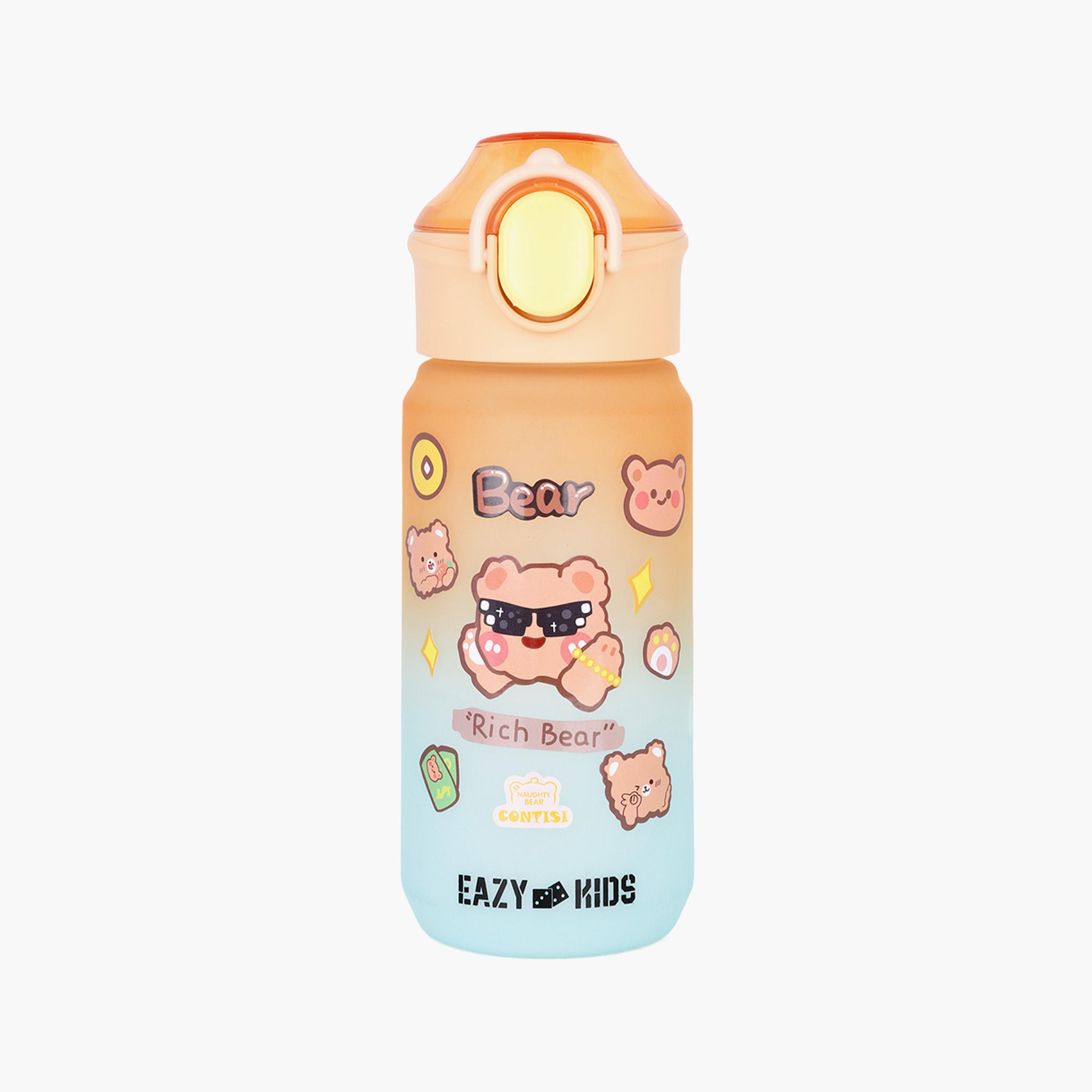 Eazy Kids Water Bottle 500 ML Wt Handle - Orange-school-waterbottles-image-4