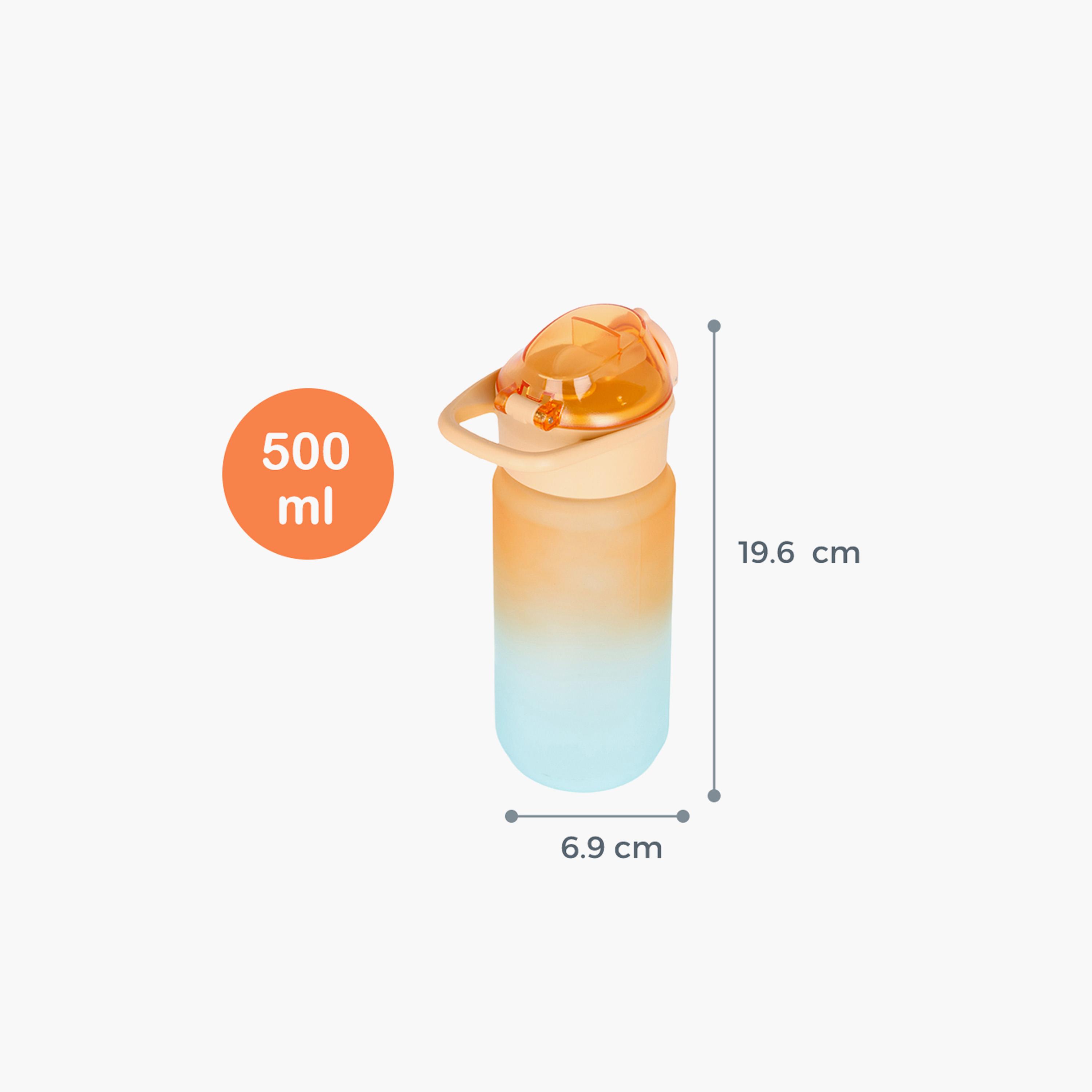 Eazy Kids Water Bottle 500 ML Wt Handle - Orange-school-waterbottles-image-8