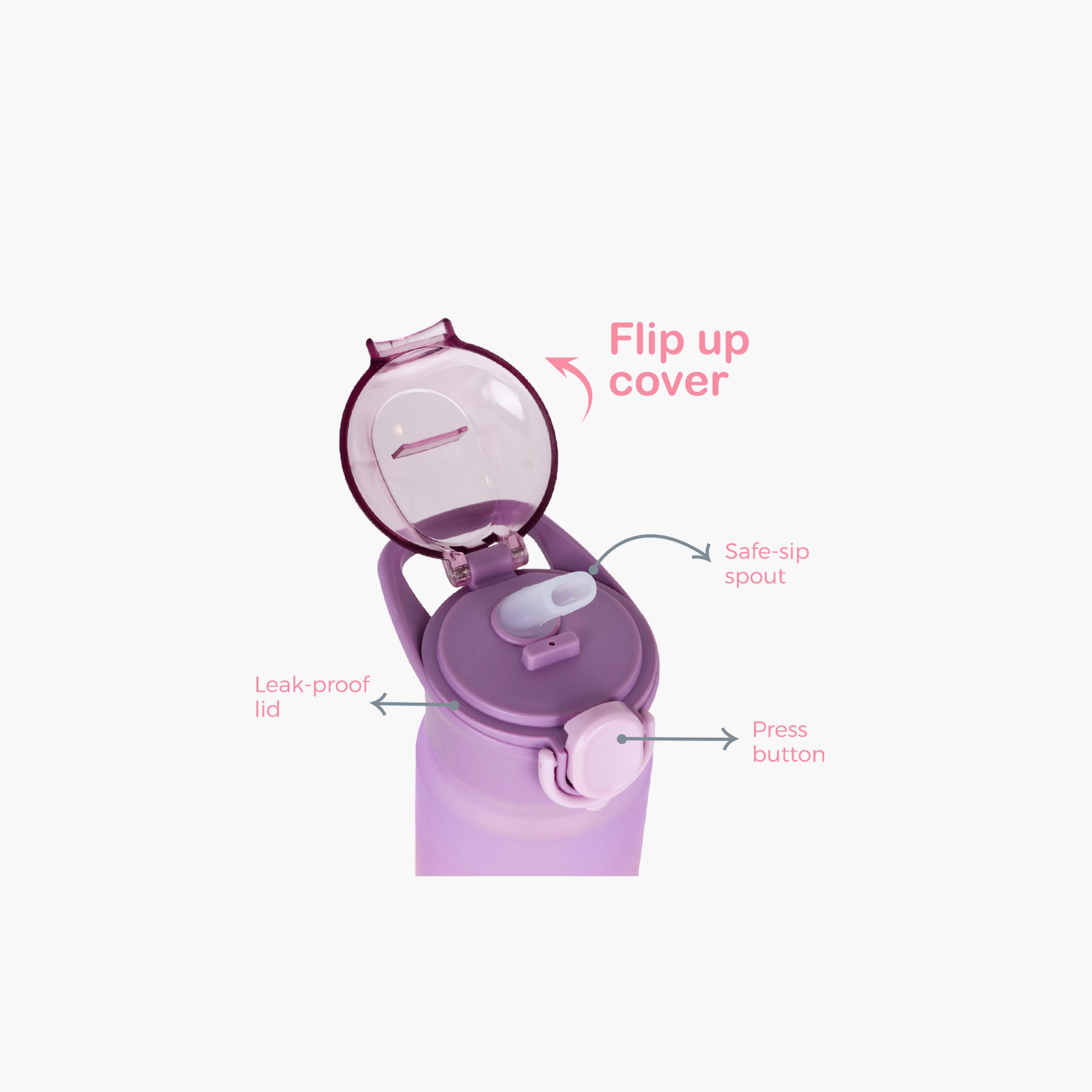 Eazy Kids Water Bottle 500 ML Wt Handle - Purple-school-waterbottles-image-3