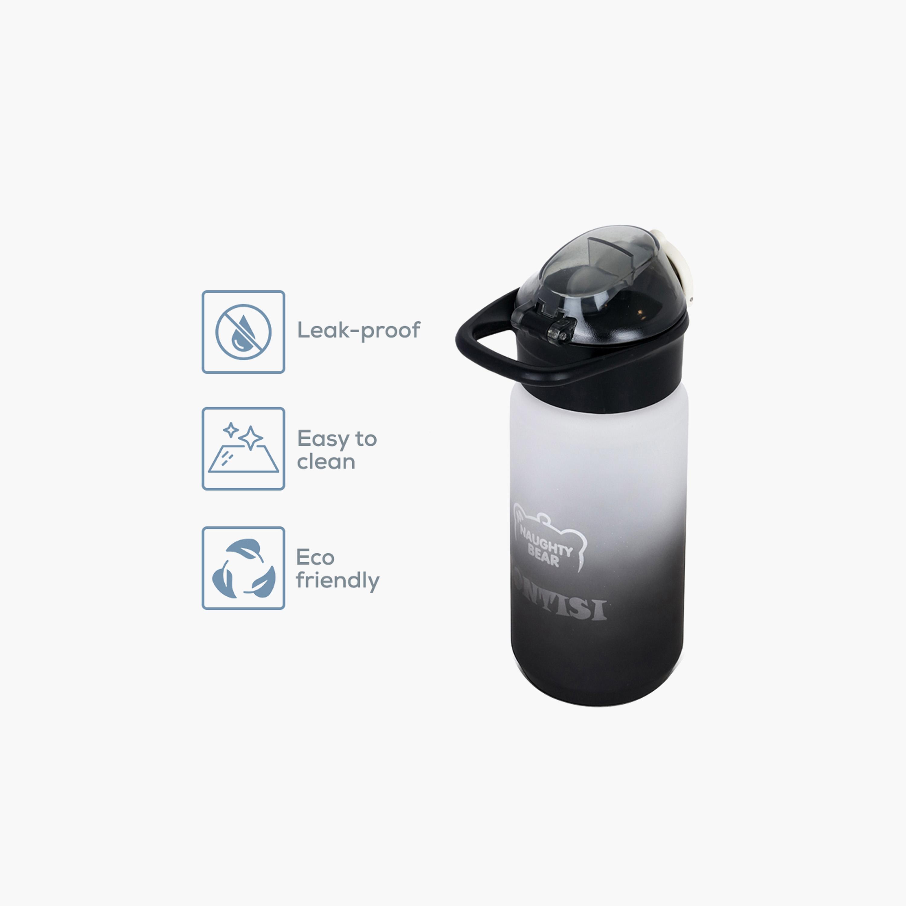Eazy Kids Water Bottle 500 ML Wt Handle - Black-school-waterbottles-image-5