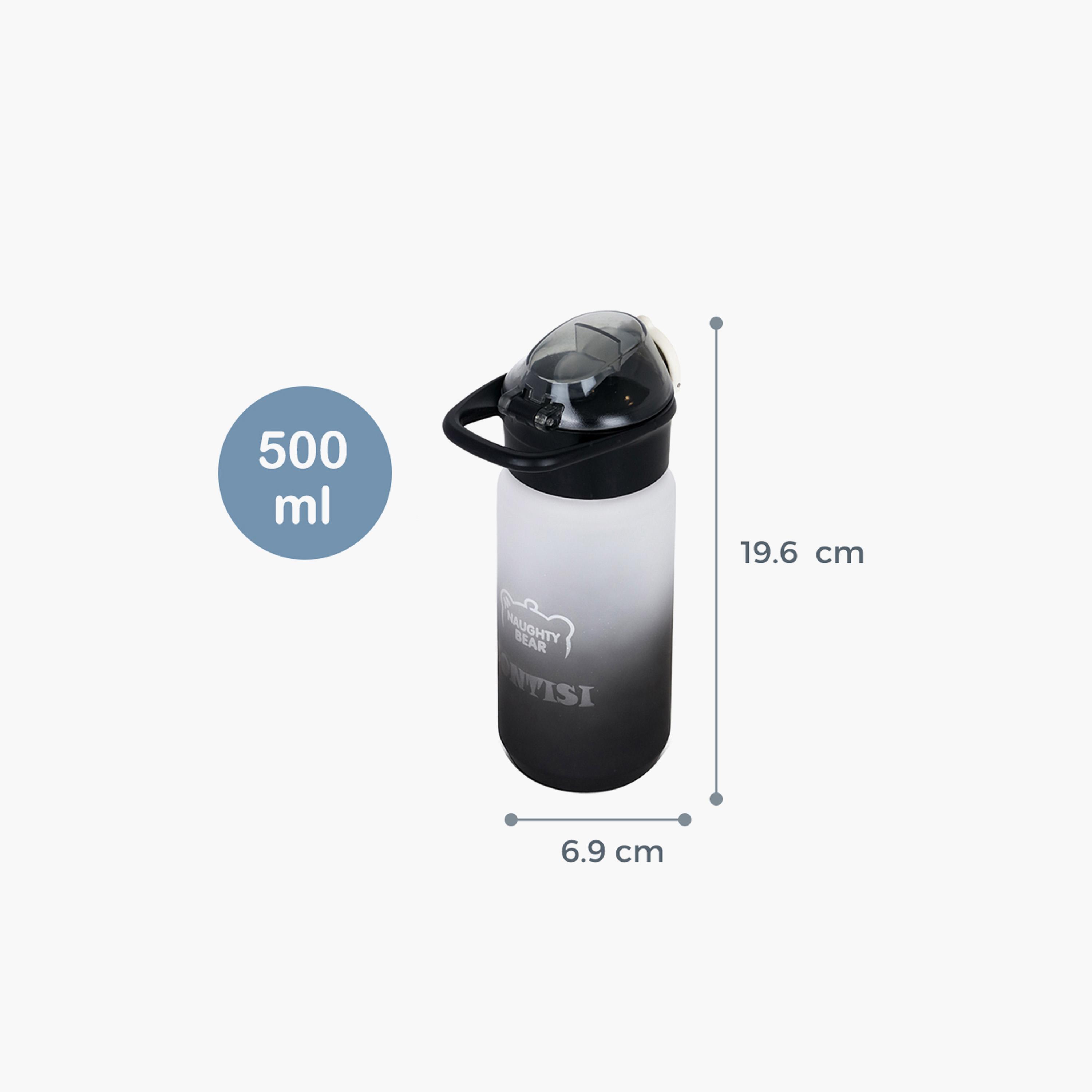 Eazy Kids Water Bottle 500 ML Wt Handle - Black-school-waterbottles-image-8