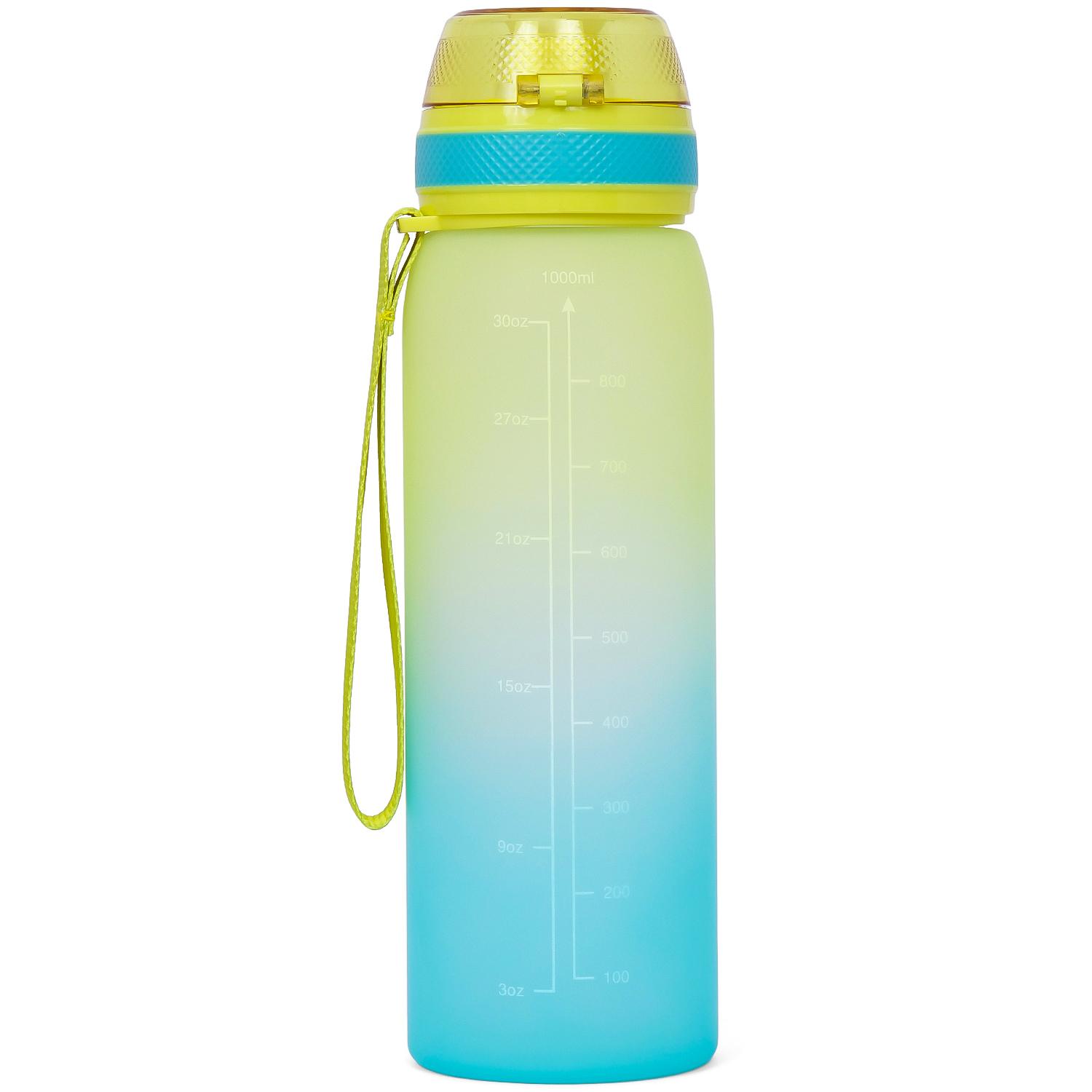 Eazy Kids Water Bottle 1000 ML - Yellow-school-waterbottles-image-2
