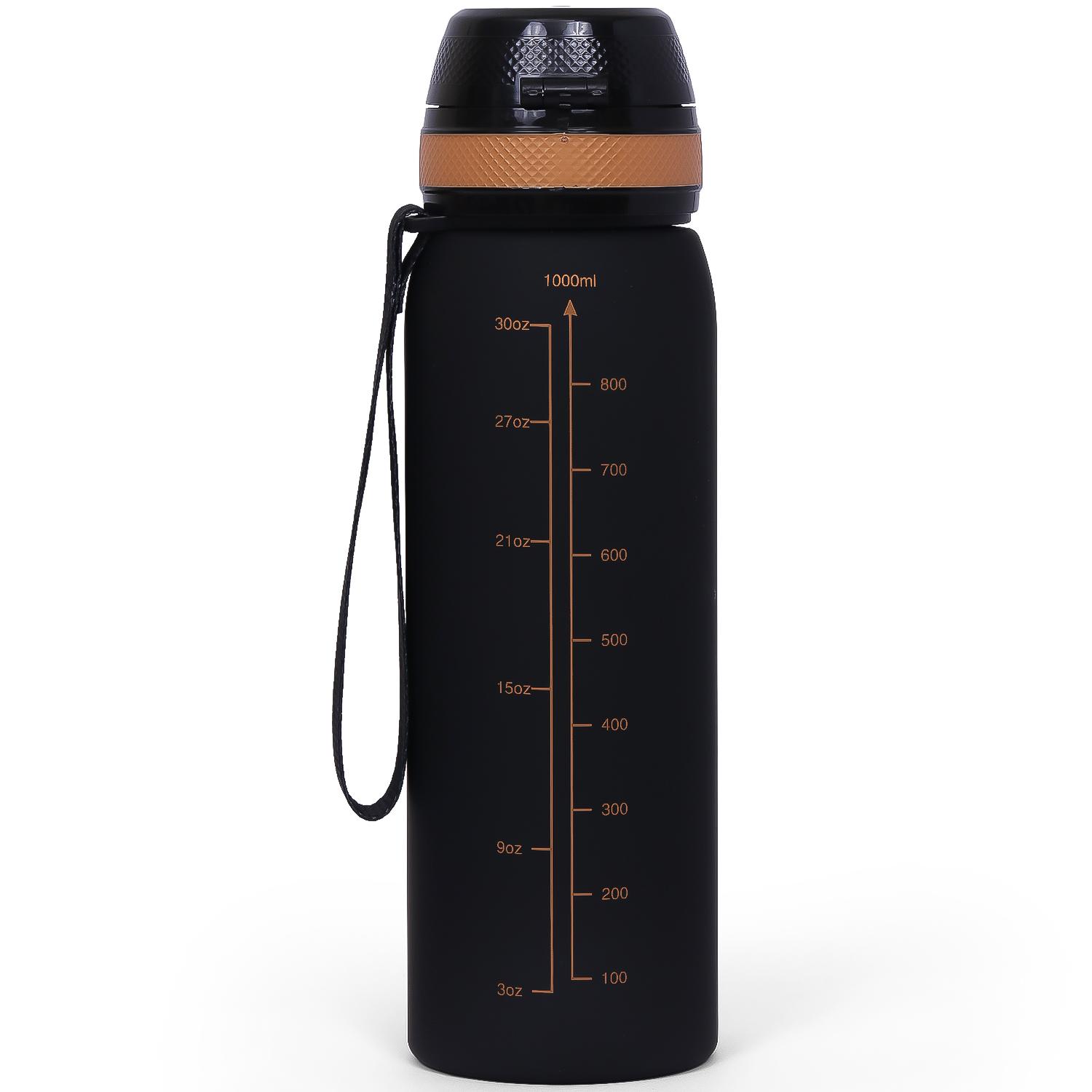 Eazy Kids Water Bottle 1000 ML - Black-school-waterbottles-image-2