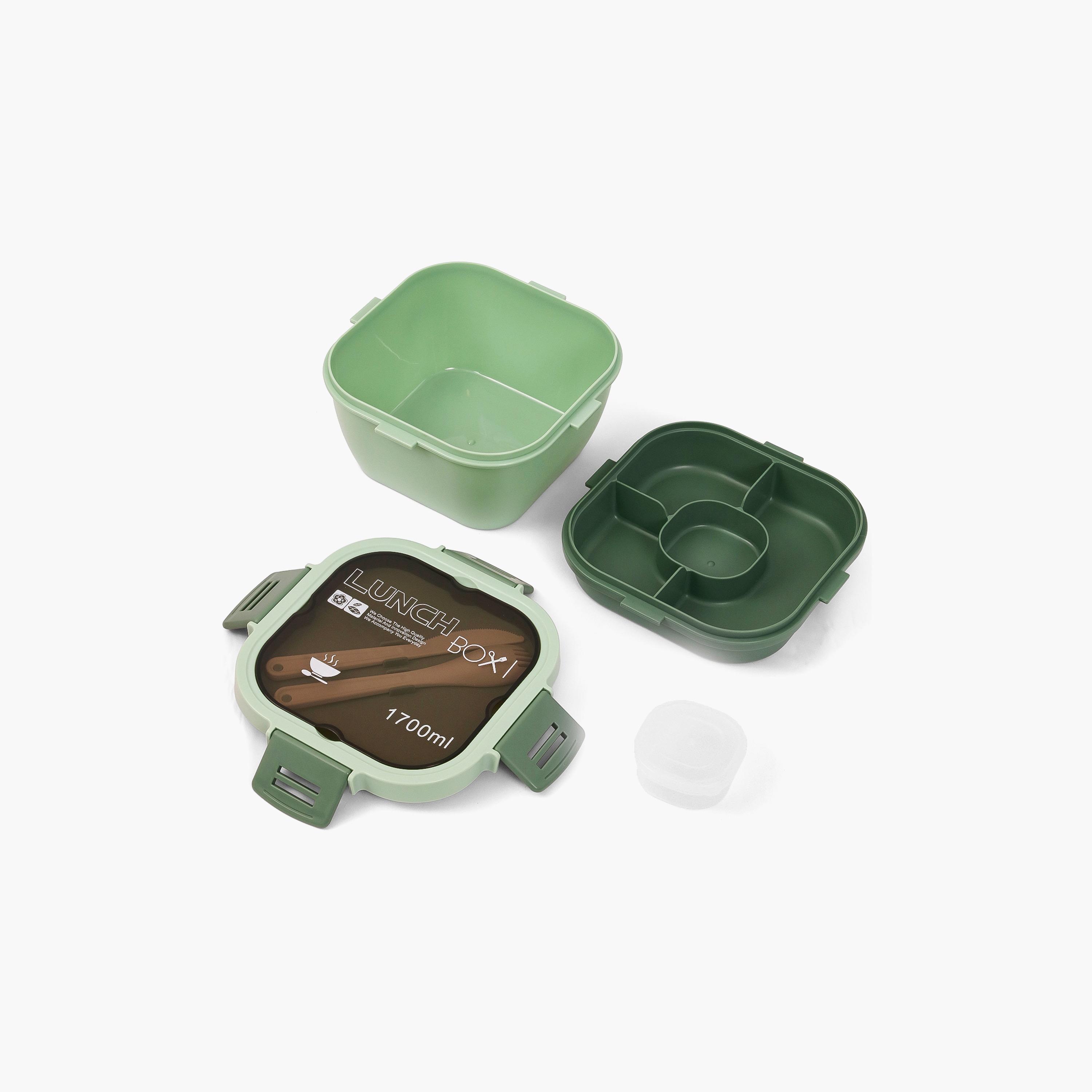 علبة غداء من إيزي كيدز - أخضر-school-lunchessentials-lunchboxes-image-4