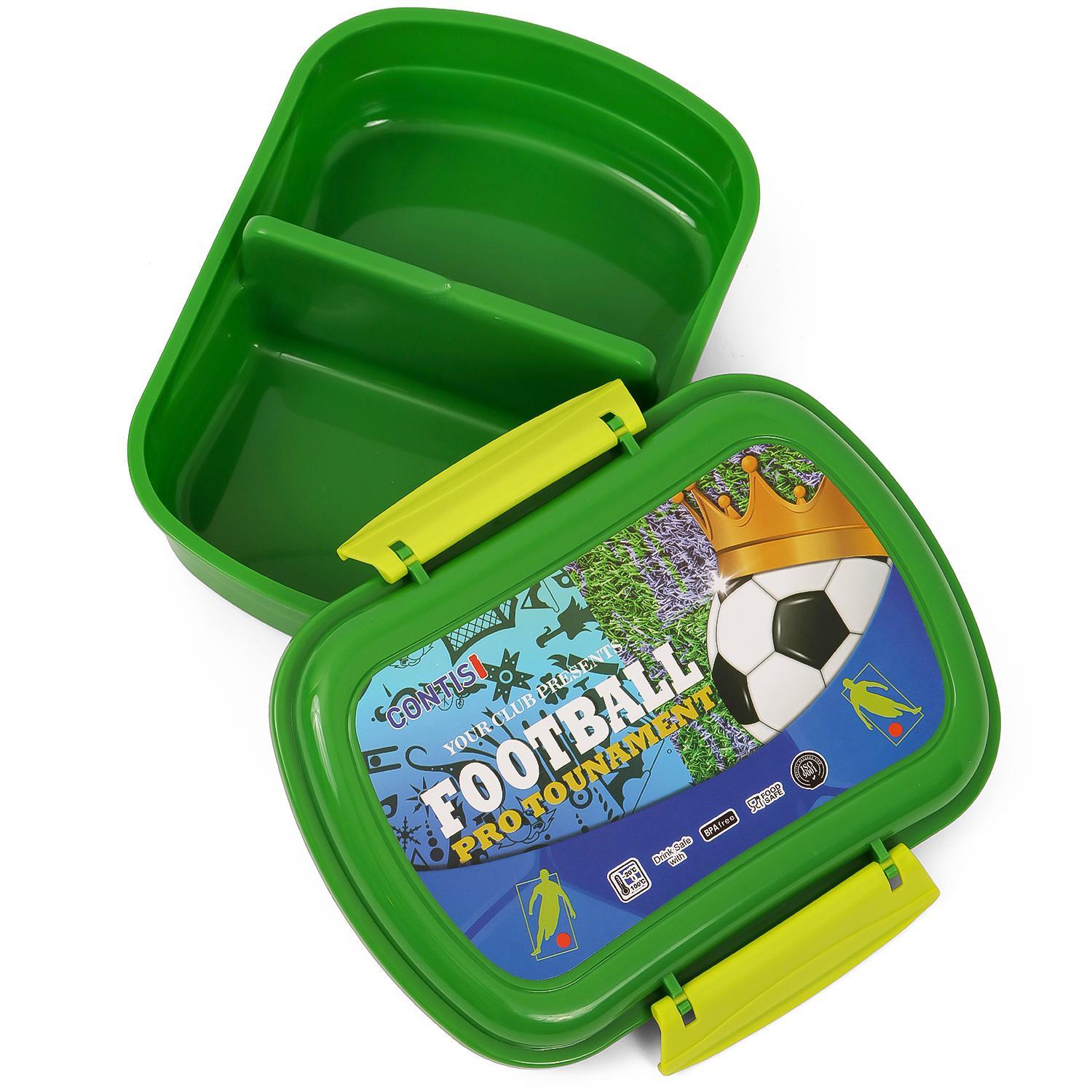 علبة غداء مع زجاجة من إيزي كيدز - أخضر-school-lunchessentials-lunchboxes-image-4