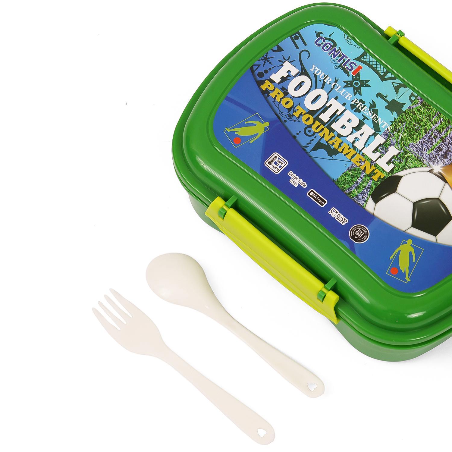 علبة غداء مع زجاجة من إيزي كيدز - أخضر-school-lunchessentials-lunchboxes-image-5