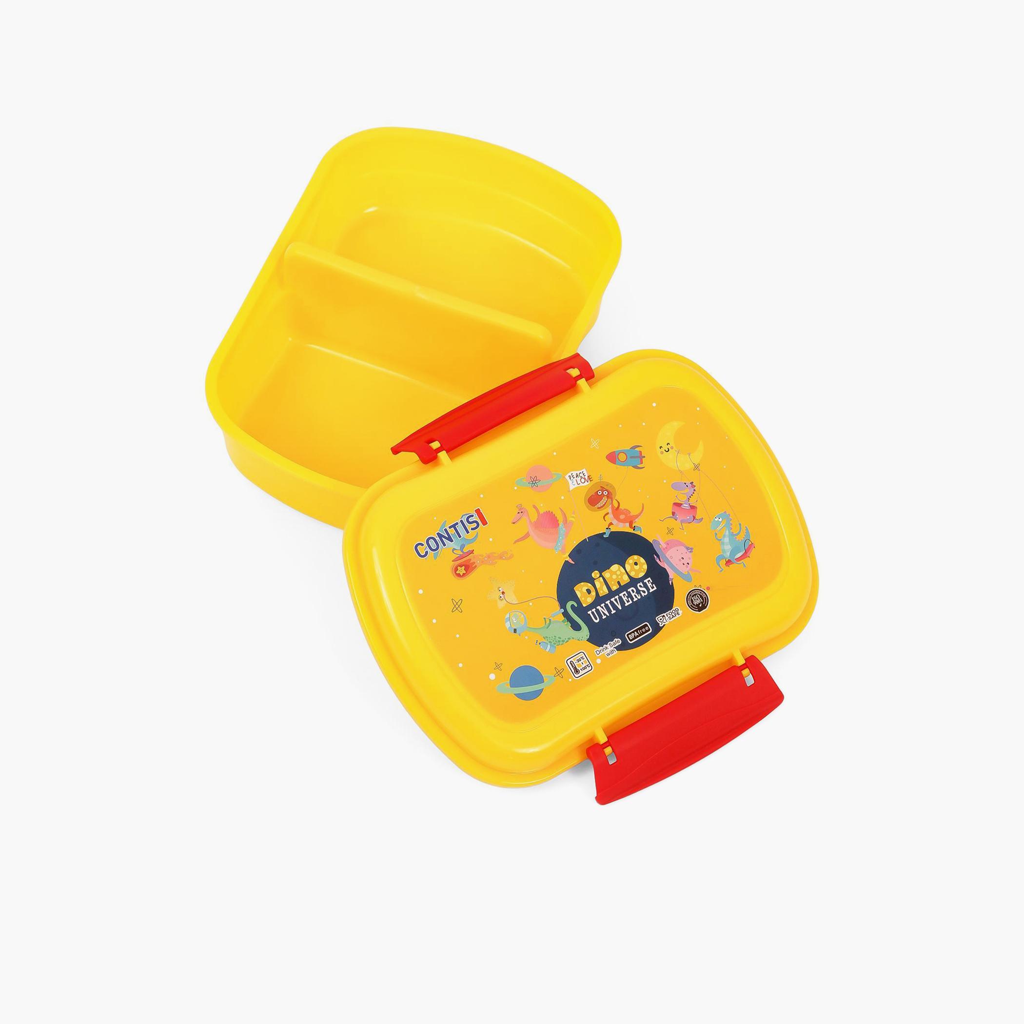 Eazy Kids Lunch Box Wt Bottle - Yellow-school-lunchessentials-lunchboxes-image-4