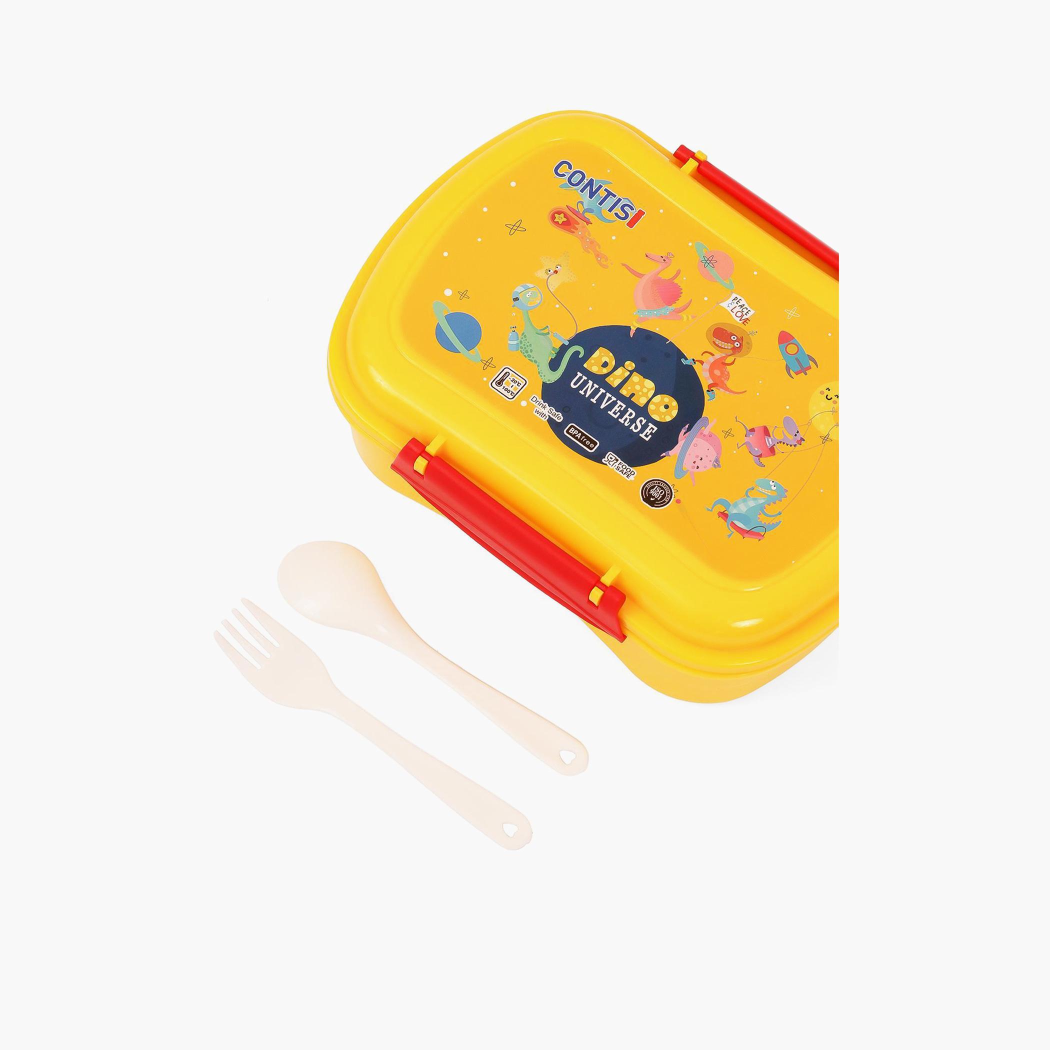 Eazy Kids Lunch Box Wt Bottle - Yellow-school-lunchessentials-lunchboxes-image-5