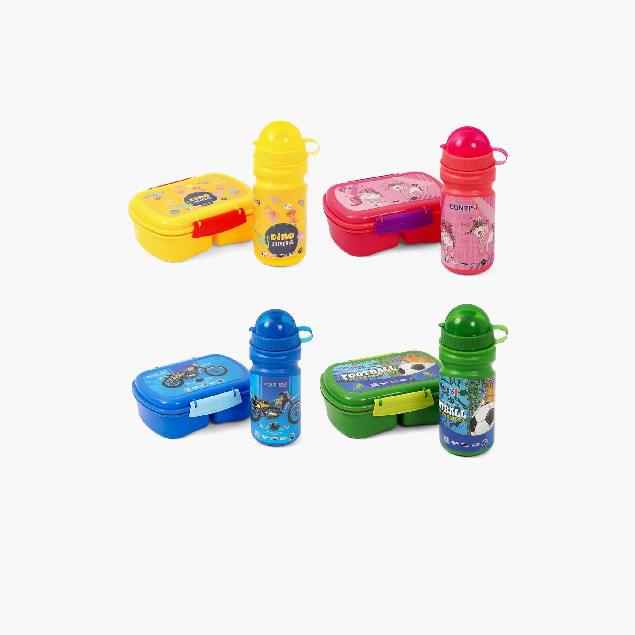 Eazy Kids Lunch Box Wt Bottle - Yellow-school-lunchessentials-lunchboxes-image-9