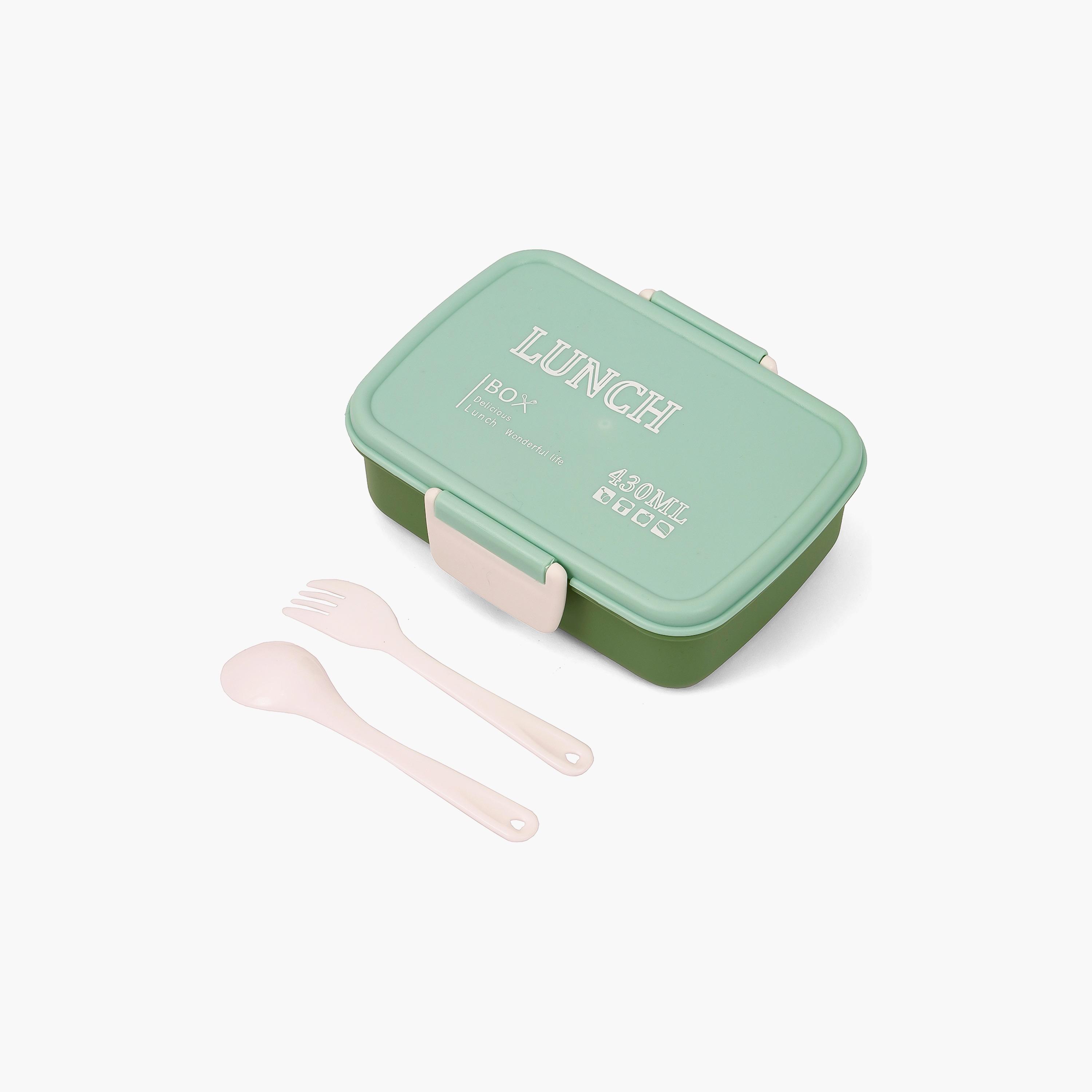 Eazy Kids Lunch Box Wt Bottle - Green-school-lunchessentials-lunchboxes-image-5